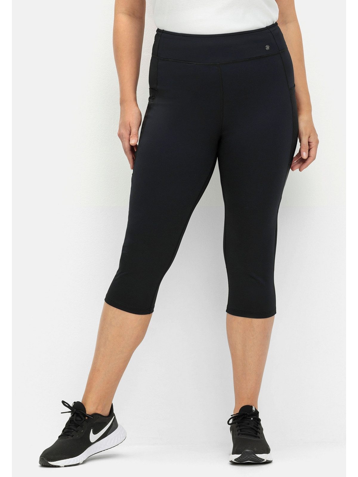 Sheego Leggings Große Größen in Caprilänge, aus Funktionsmaterial