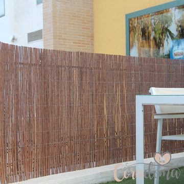 Coradoma Weidenzaun Weidenmatte Sichtschutz Zaun für Balkon, Terrasse, Garten, viele Größen, Höhe 100-190cm