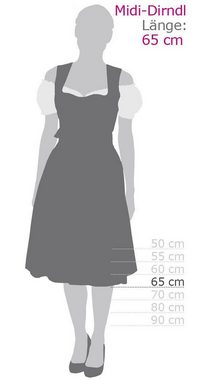 Wenger Trachtenkleid Damen Dirndl kurz REISA 2 teiliges Set aus Damen Dirndl kurz und Schürze, moderne Tracht im Original bayerischen Stil, hochwertige Trachtenmode Damen