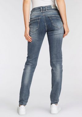 Herrlicher High-waist-Jeans RADINA RECYCLED DENIM mit leichtem Push-Up-Effekt