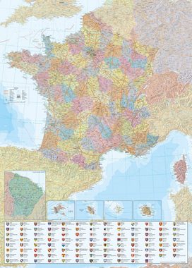Close Up Spiel, Frankreich Karte Puzzle 2000 Teile, 68,8 x 96,6 cm