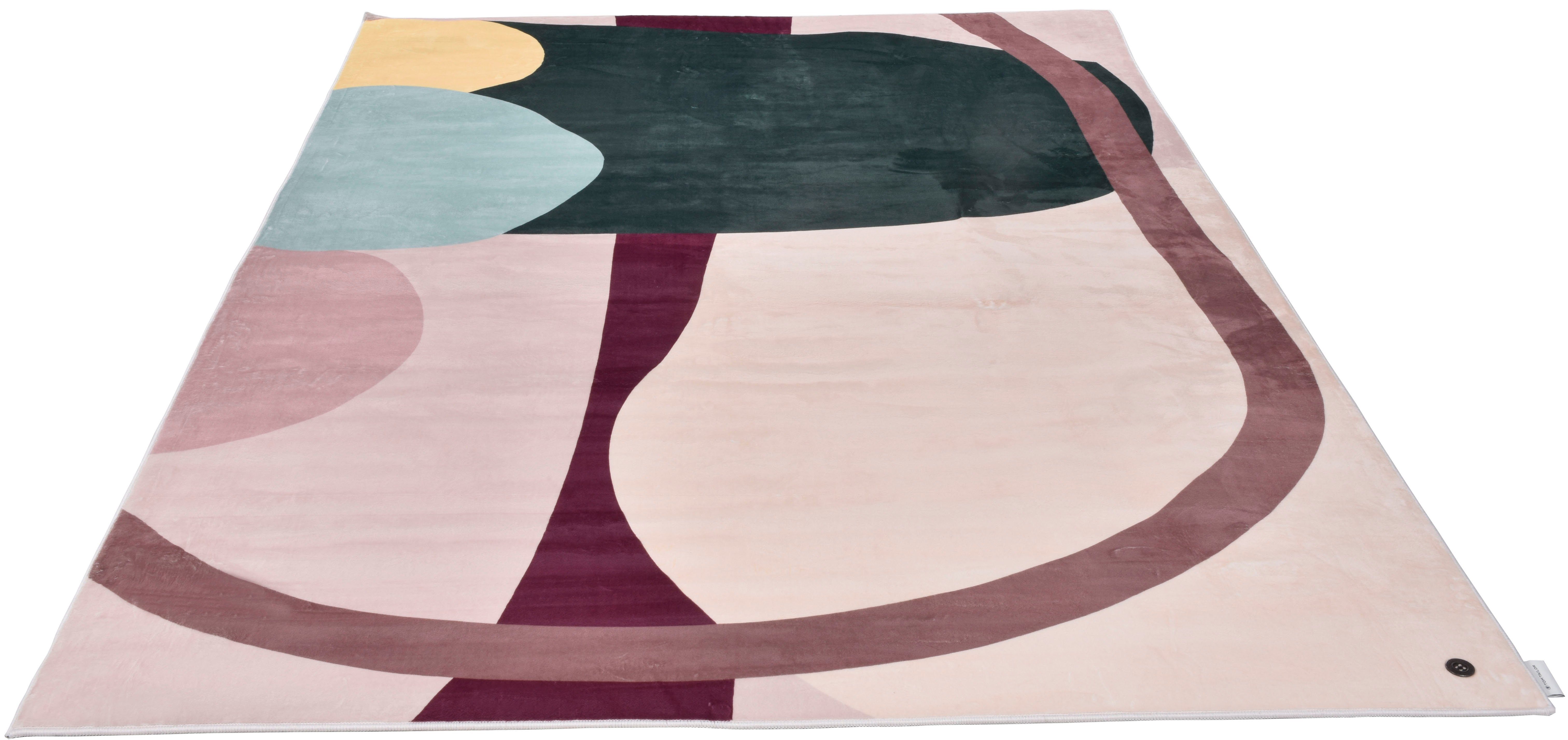 TOM TAILOR HOME Teppich Shapes - FOUR, rechteckig, Höhe: 5 mm, Kurzflor, bedruckt, modernes Design