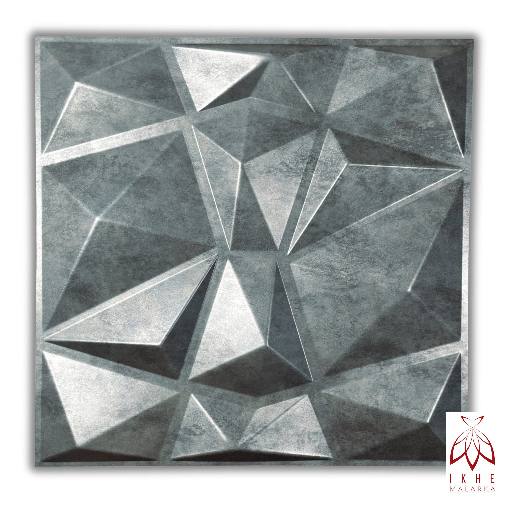 IKHEMalarka 3D Wandpaneel 3D Paneele PVC Kunststoffpaneele, BxL: 50,00x50,0 günstig online kaufen