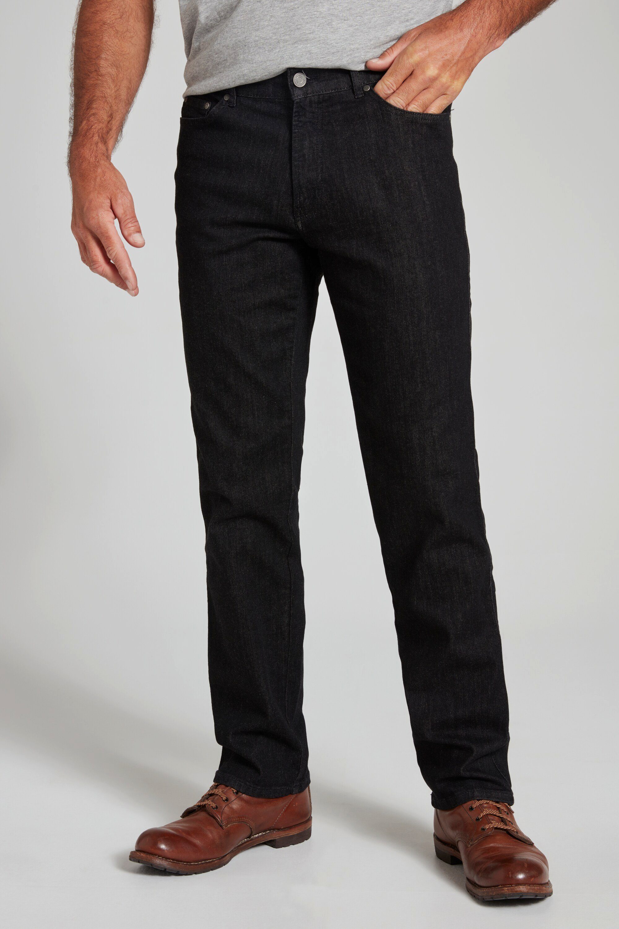 JP1880 Bund 70/35 black Traveller-Jeans bis elastischer Gr. Cargohose
