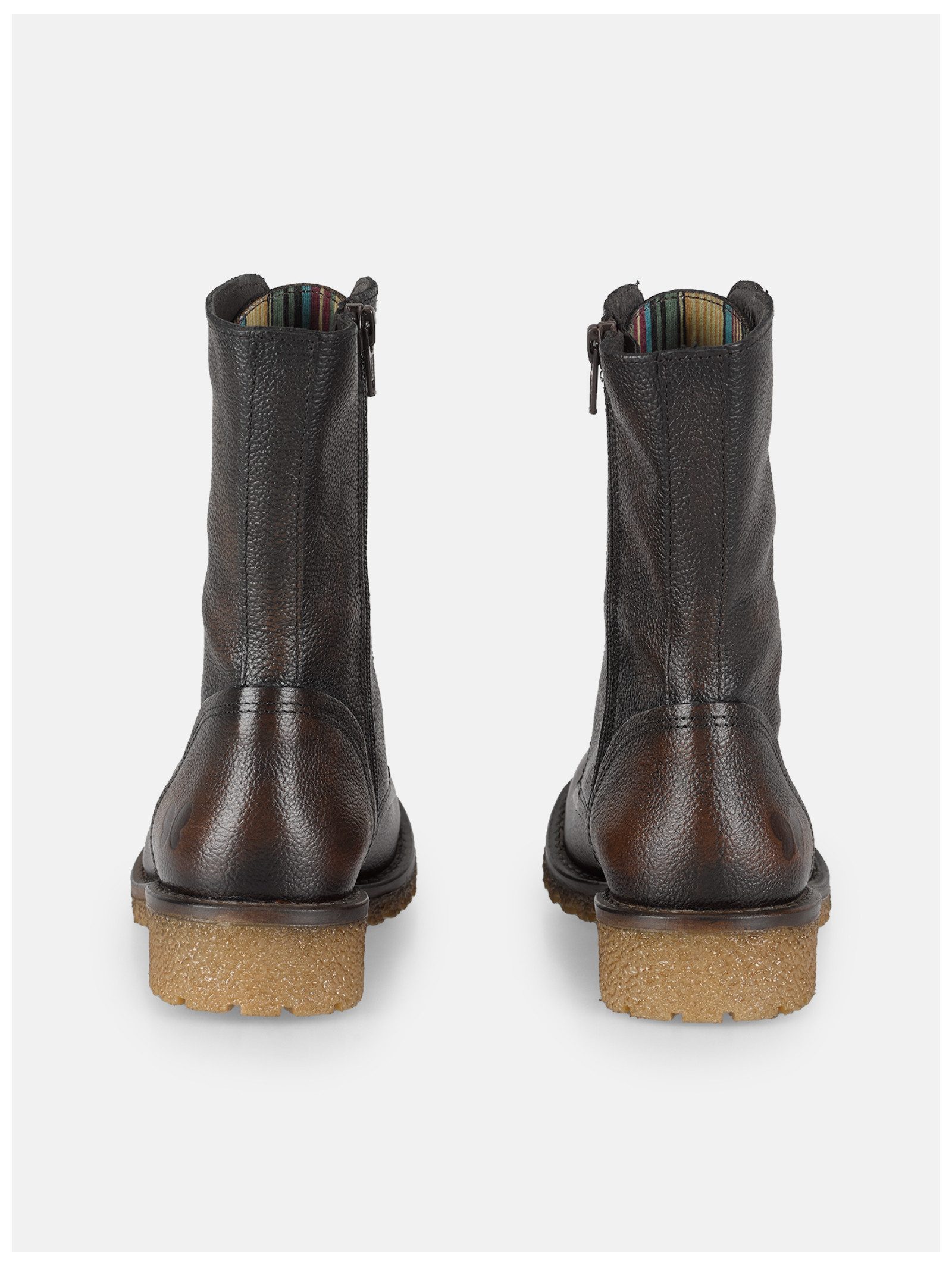 Felmini Stiefelette Leder . Schnürstiefelette