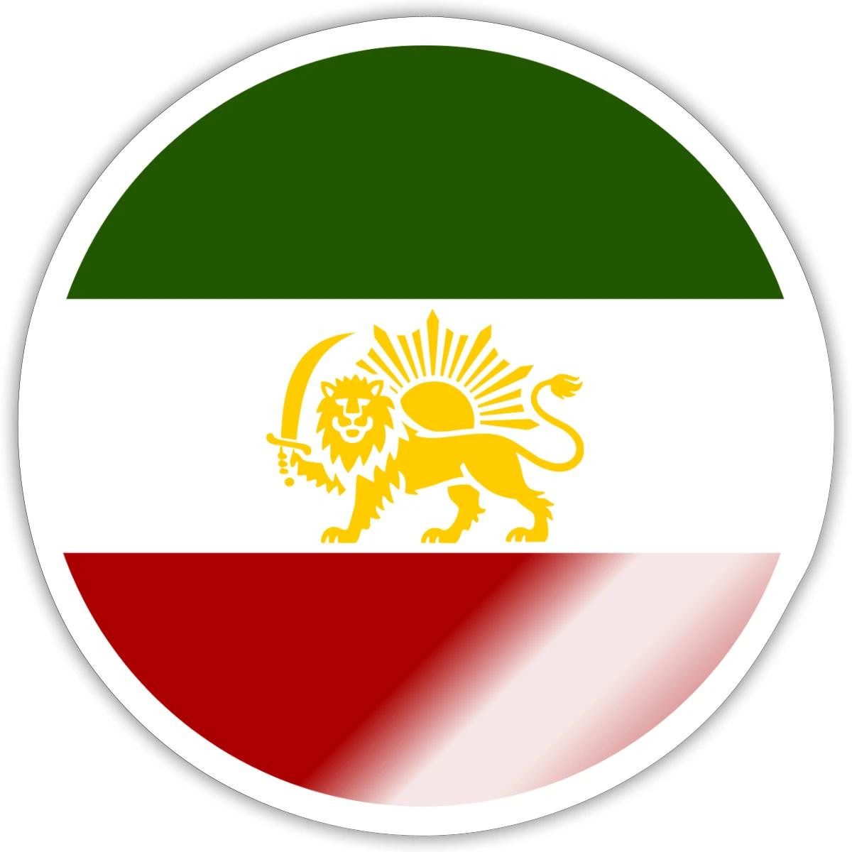 Spreadshirt Aufkleber Freies Iran Flagge Sticker Aufkleber