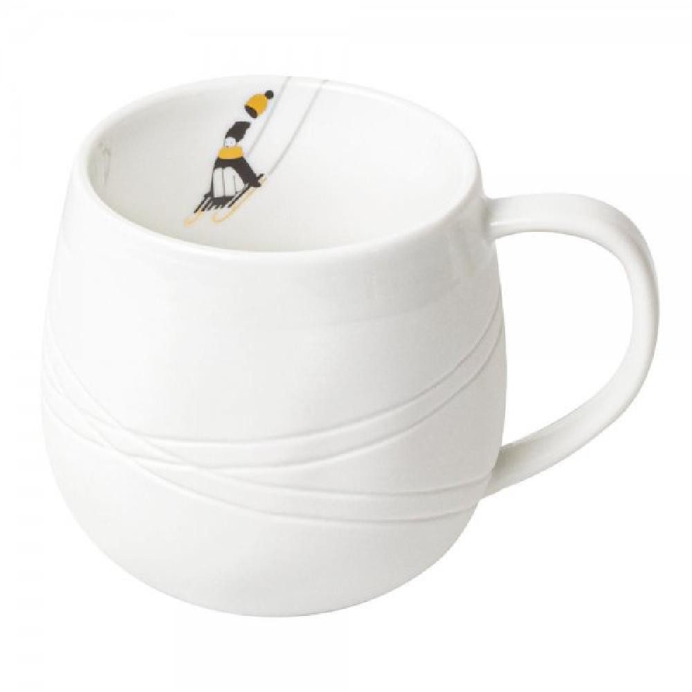 Räder Geschirr Design Tasse Schneetag Goldkufen