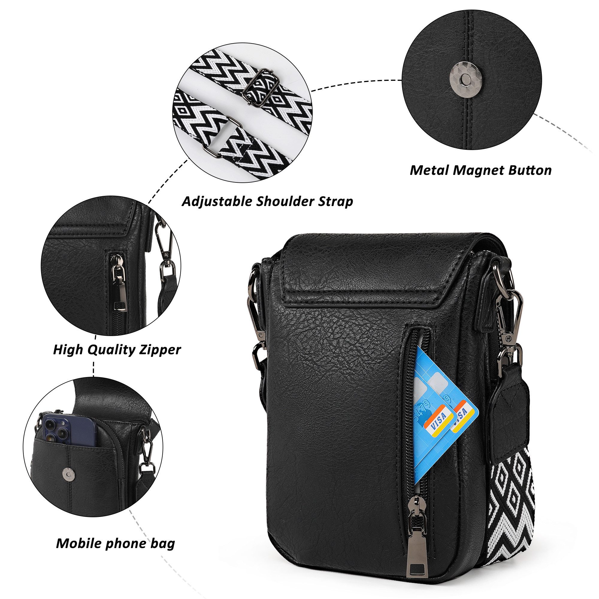 TAN.TOMI Schultertasche Damen Crossbody Bag Handy Handytasche Zum Umhängen Klein leicht (Umhängetasche, Ciryrucksack damen), Für Pendeln Reise Campus Sport Rucksäcke