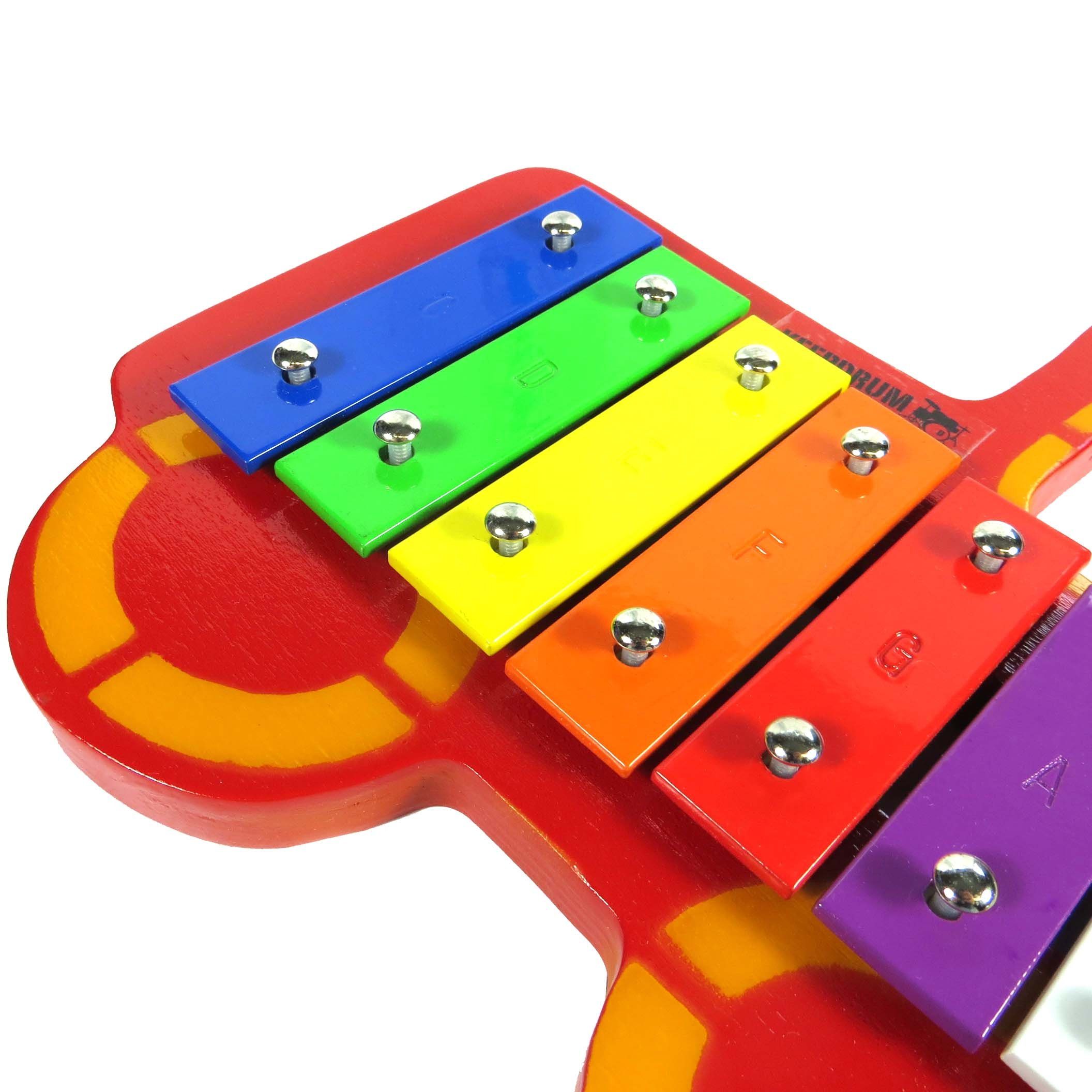 keepdrum Glockenspiel keepdrum Kinder Glockenspiel Auto aus Holz