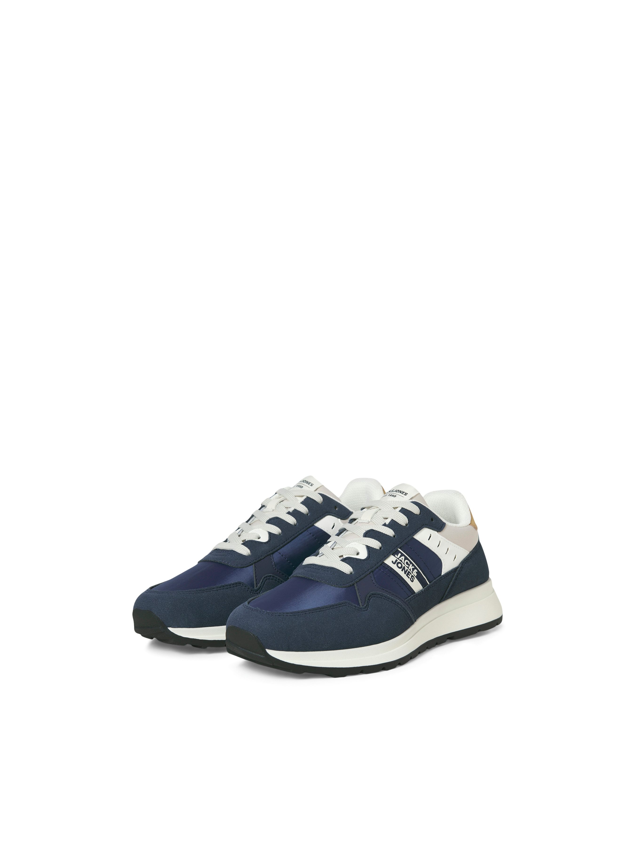 Jack & Jones JFWOSWALD Sneaker Schnürschuh, Halbschuh, Freizeitsneaker mit Kontrastbesätze