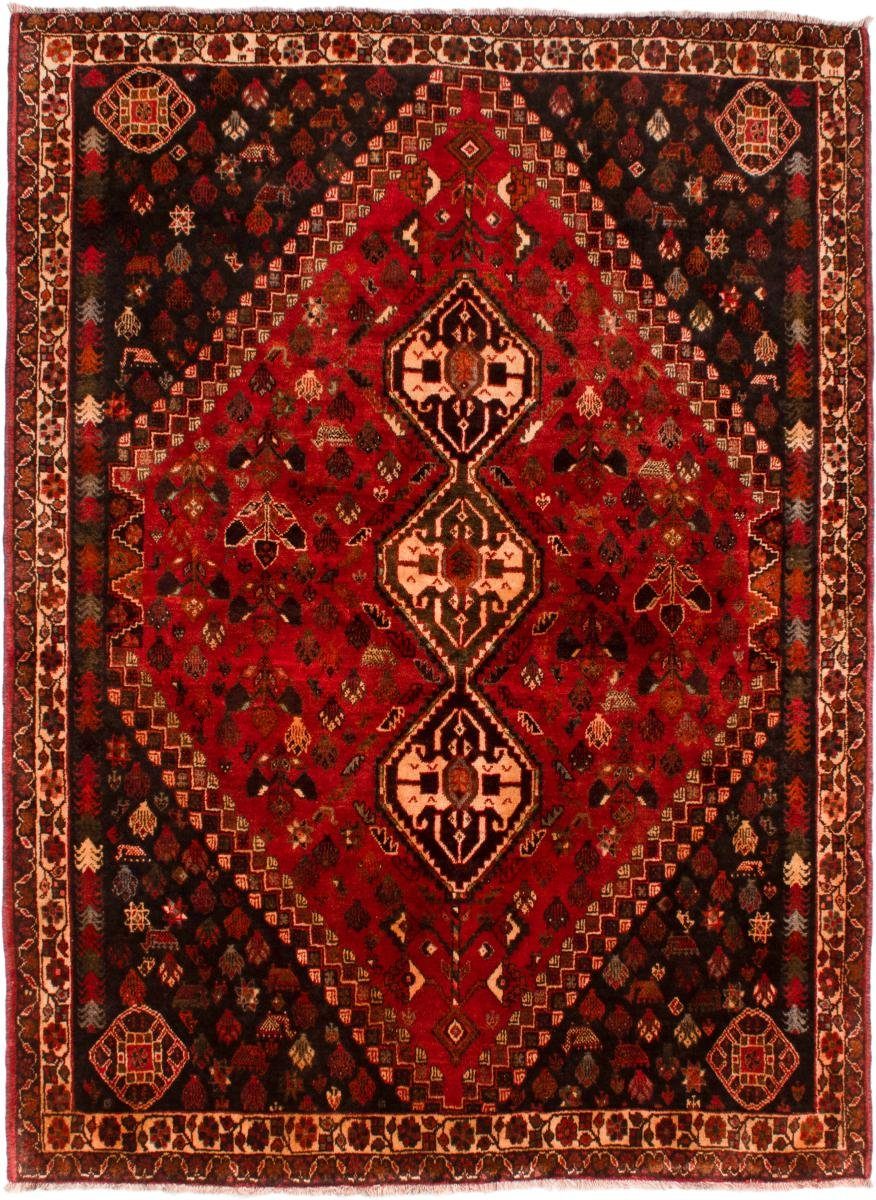 Orientteppich Shiraz 184x249 Handgeknüpfter Orientteppich / Perserteppich, Nain Trading, rechteckig, Höhe: 10 mm