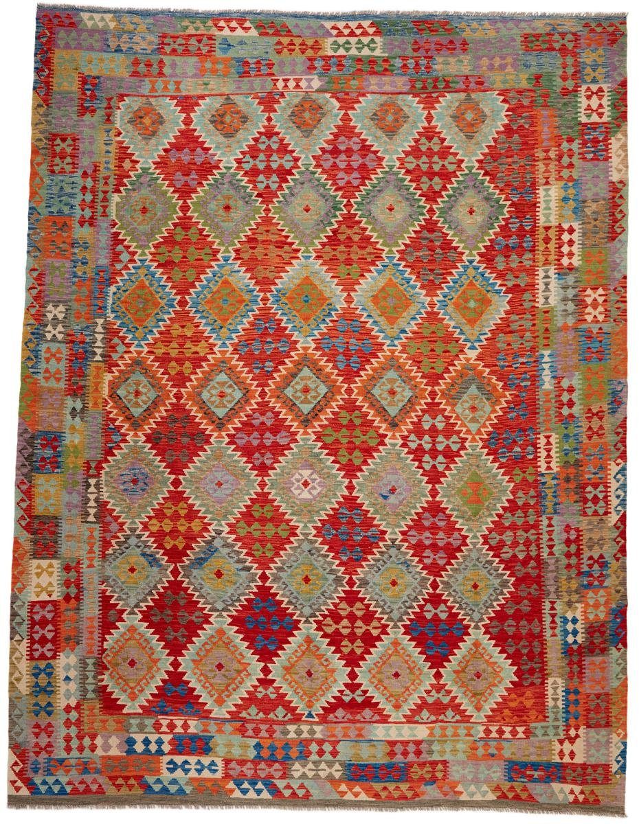 Orientteppich Kelim Afghan 296x391 Handgewebter Orientteppich, Nain Trading, rechteckig, Höhe: 3 mm | Kurzflor-Teppiche
