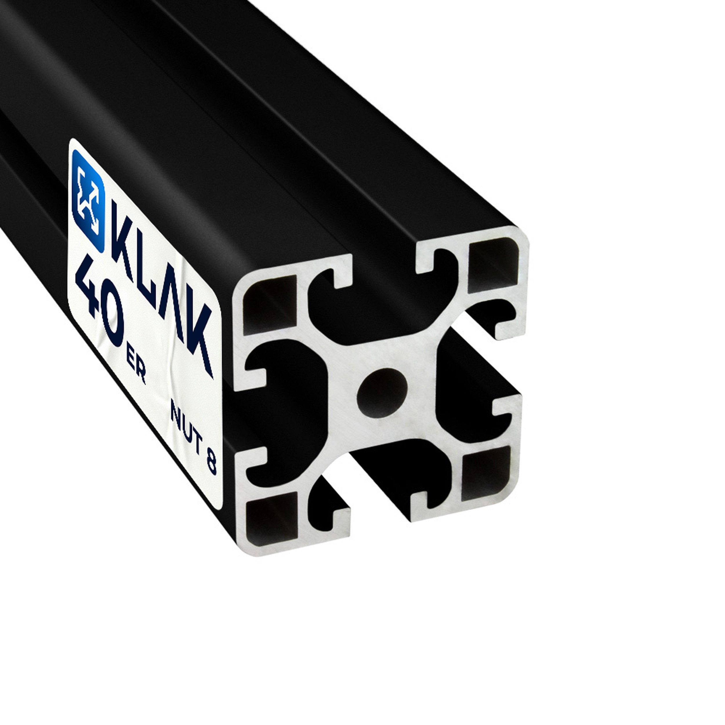 KLAK Profil KLAK - Aluprofil 3m System-, Montage-, Konstruktionsprofil Nut 8 (Set)