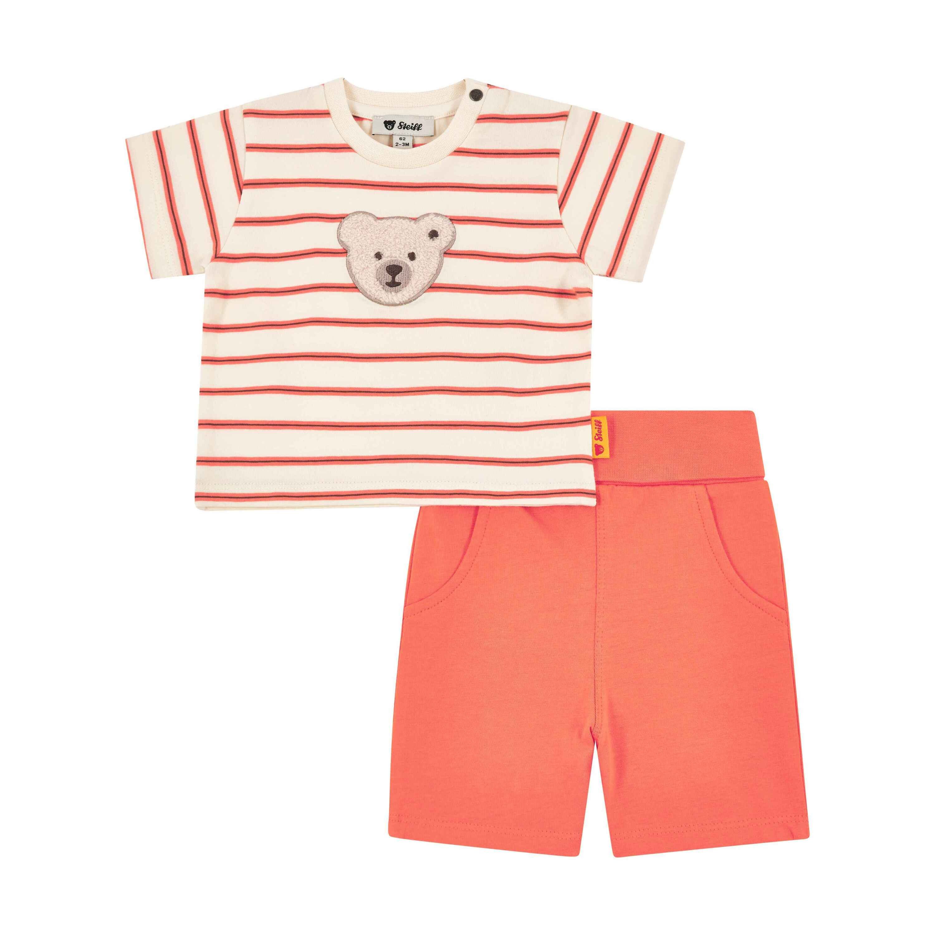 Steiff Strampler Set Shorts + T-Shirt kurzarm
