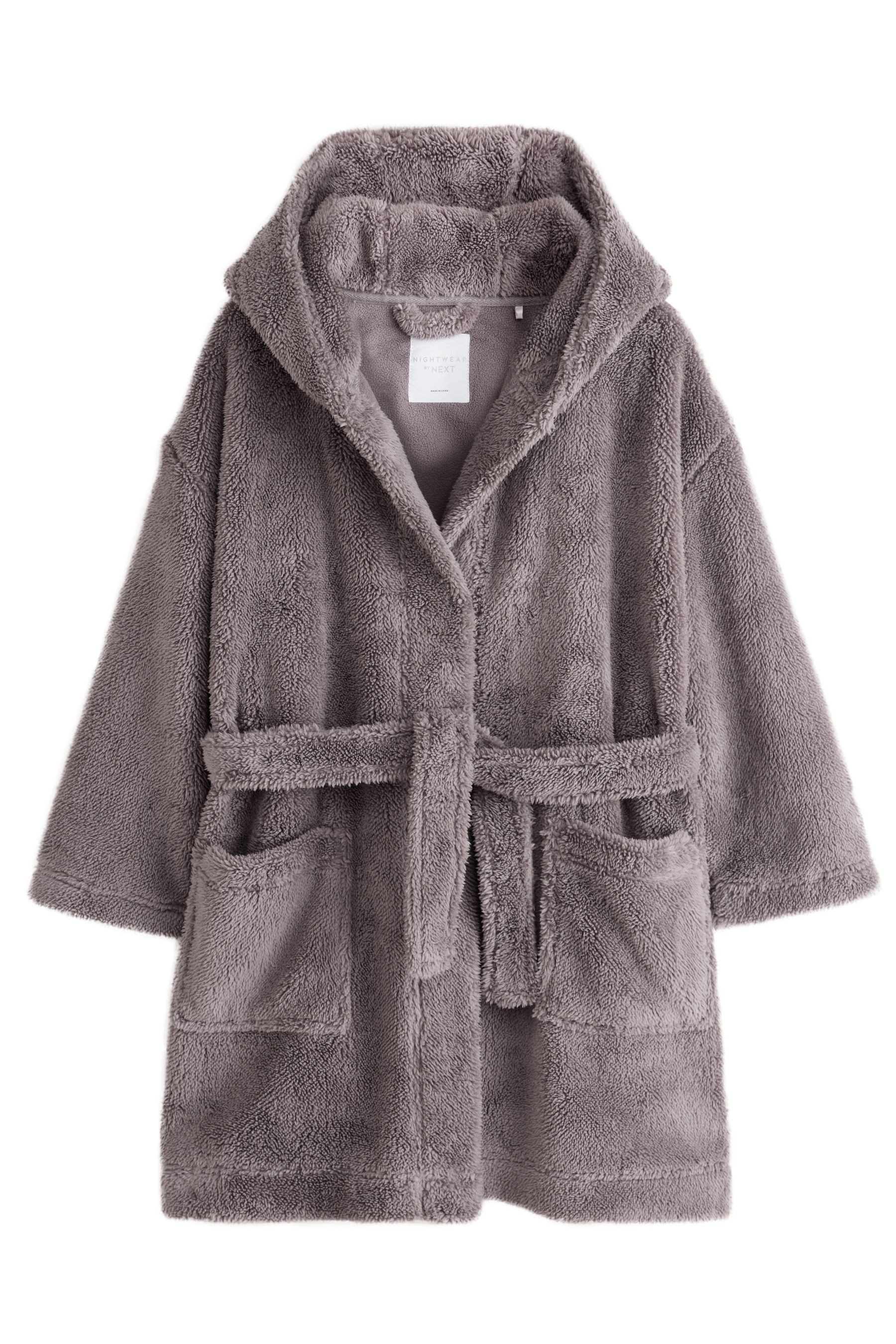 Next Kinderbademantel Morgenmantel aus Fleece, Polyester (recycelt), Polyester