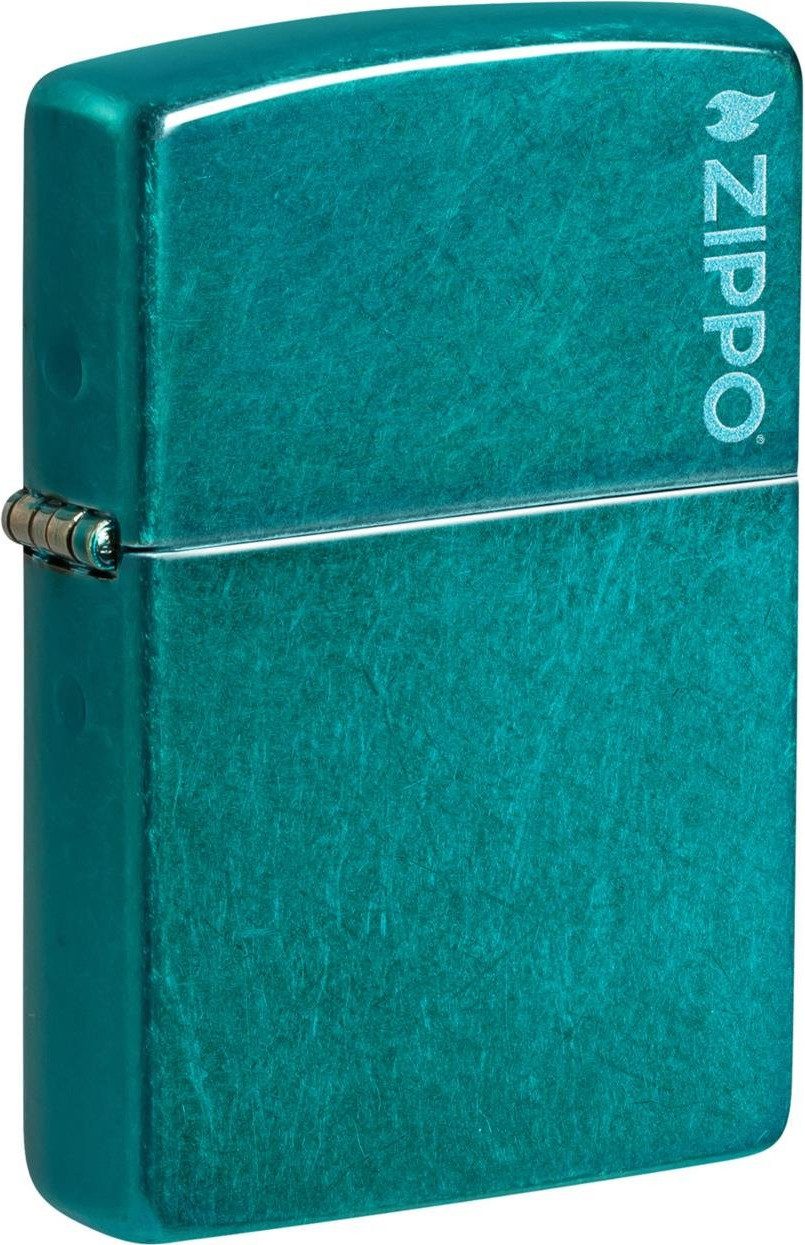 Zippo Feuerzeug Zippo Benzinfeuerzeug Candy Teal, Türkis (1-St), Benzinbetrieben
