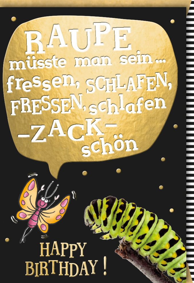 Grußkarten Geburtstag - Glückwunschkarte im Format 11,5 x 17 cm mit Umschlag
