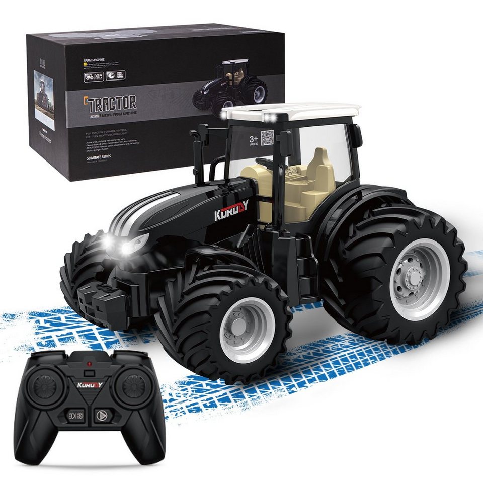 Esun RC-Traktor Ferngesteuerter Traktor Ferngesteuert, Traktor Spielzeug ab  2345Jahre (Komplettset), Spielzeug Traktor,WeihnachtsGeschenke für Kinder