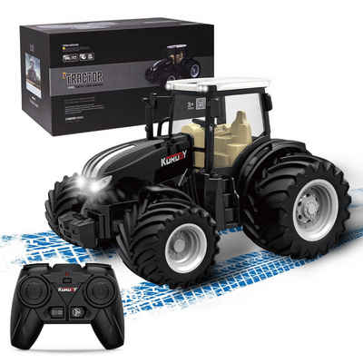 Esun RC-Traktor Ferngesteuerter Traktor Ferngesteuert, Traktor Spielzeug ab 2345Jahre (Komplettset), Spielzeug Traktor,WeihnachtsGeschenke für Kinder
