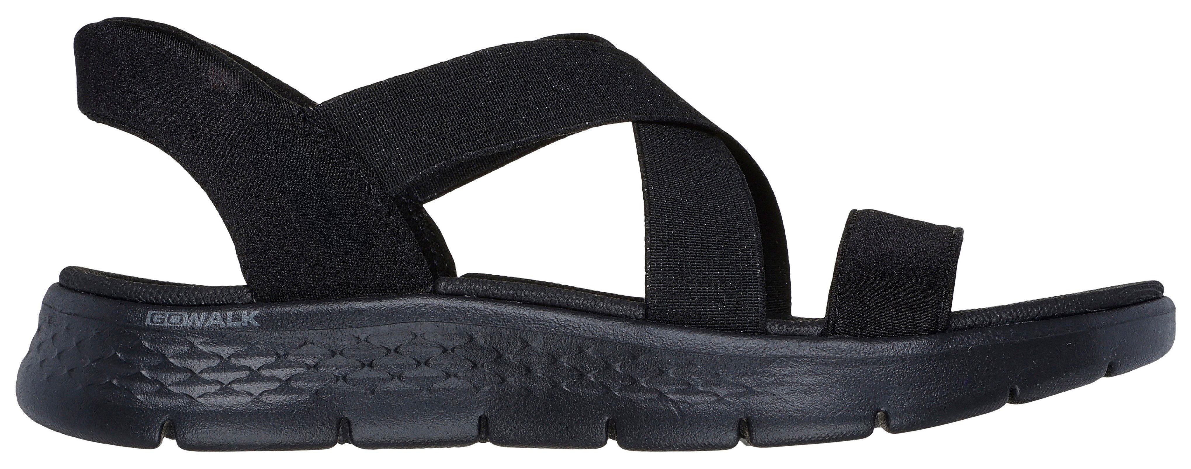 Skechers GO WALK FLEX SANDAL-GLIMMER UP Sandale Sommerschuh, Schlupfschuh mit Goga Mat Foatbed