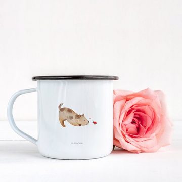 Mr. & Mrs. Panda Dekobecher Hund Marienkäfer - Weiß - Geschenk, Hundespruch, Kaffeebecher, Tassen (1 St), Design & Funktionalität