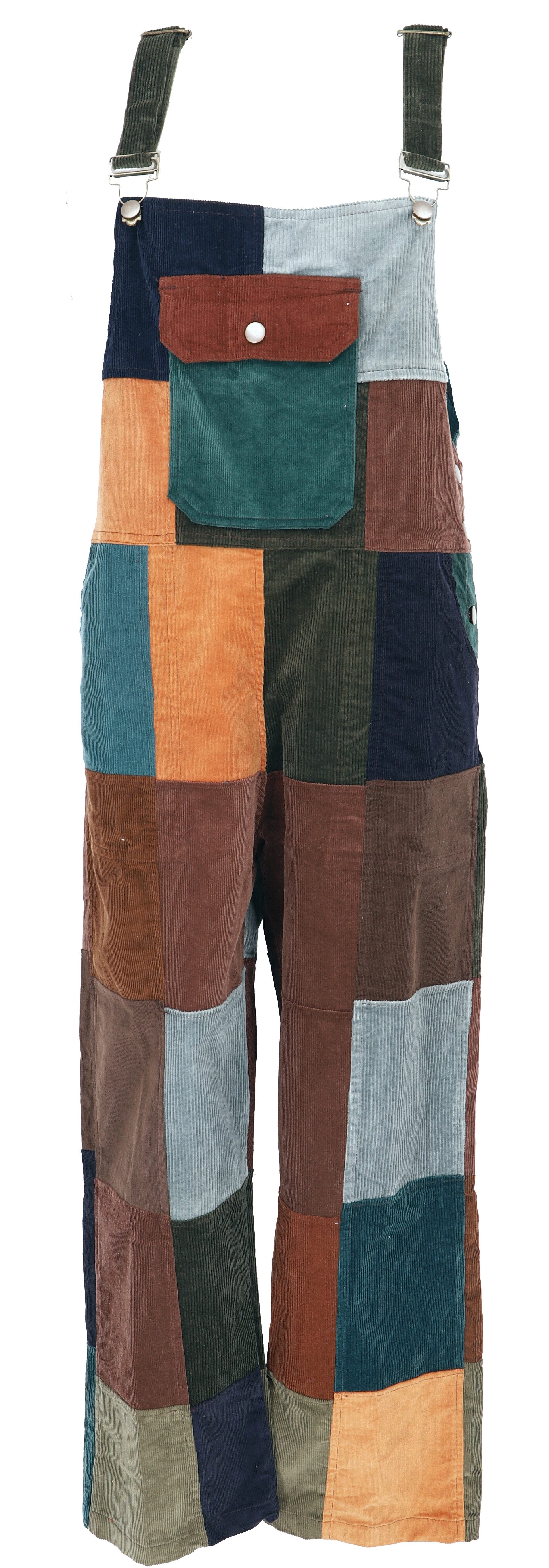 Guru-Shop Relaxhose Cord-Latzhose, Boho Hose, Patchwork günstig online kaufen
