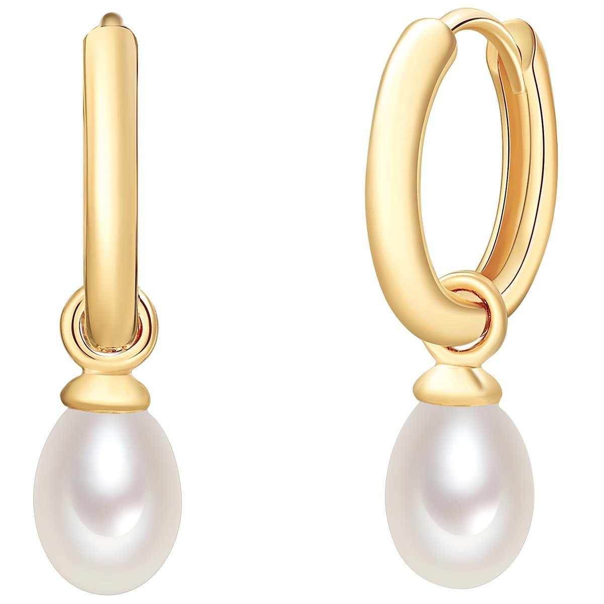 Valero Pearls Perlenohrringe gelbgold, aus Süßwasser-Zuchtperlen günstig online kaufen