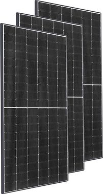Ecoflow Solaranlage Delta Pro Powerstation mit 3 x 415W Gerahmtes Solarmodul, 375 W, Monokristallin, (Spar-Set), Plug and play