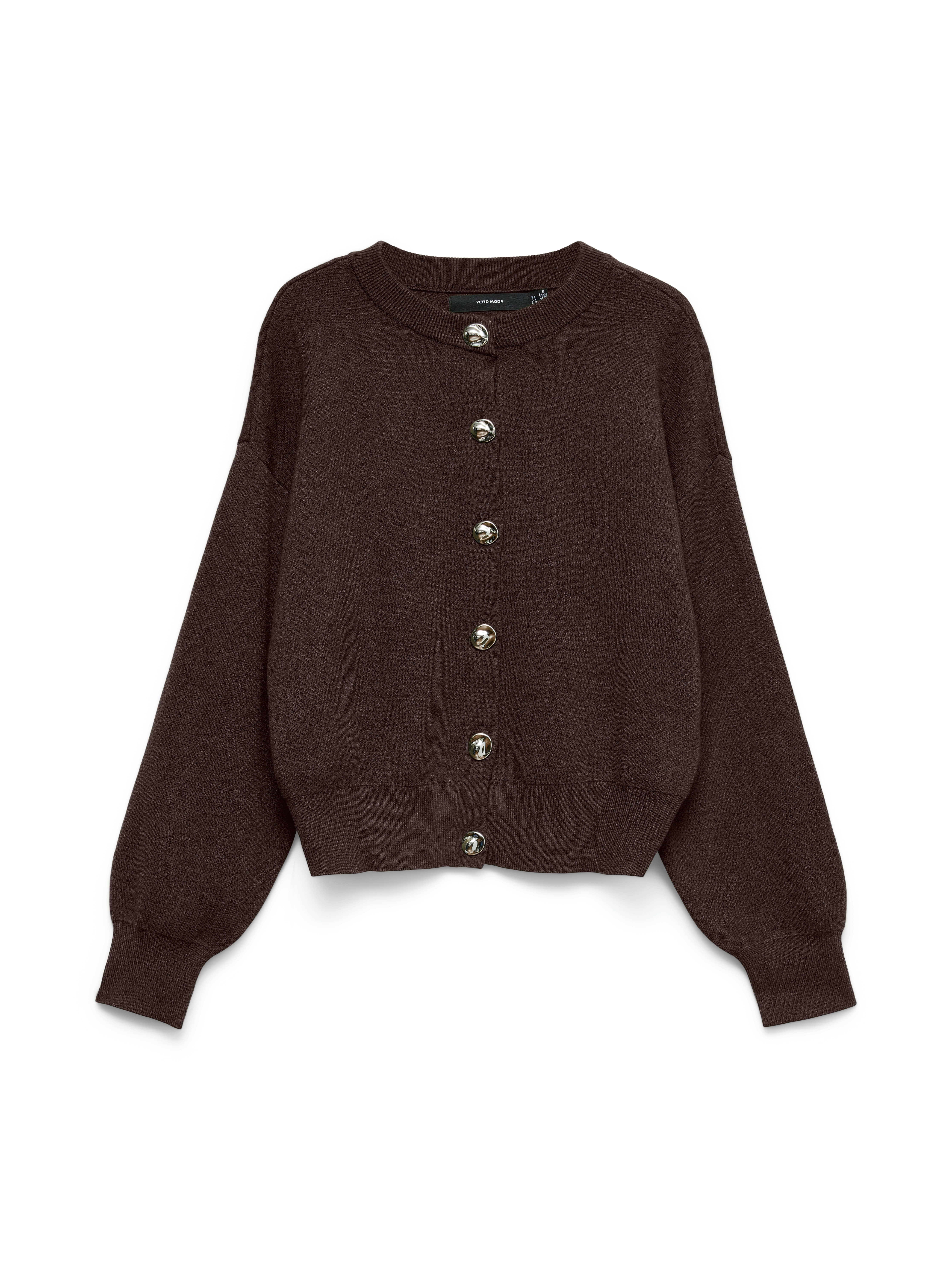 Vero Moda Strickjacke VMNOELLA LS O-NECK CARDIGAN BOO Materialmix