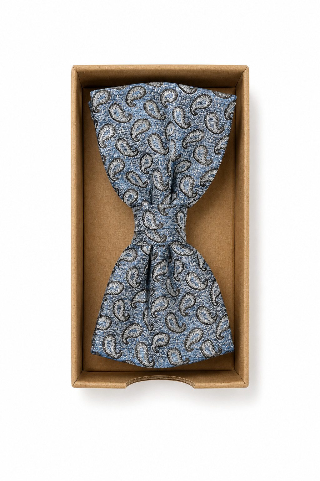 Prince Bowtie Fliege - Fliege Griffbox - edle Paisley Seidenfliege