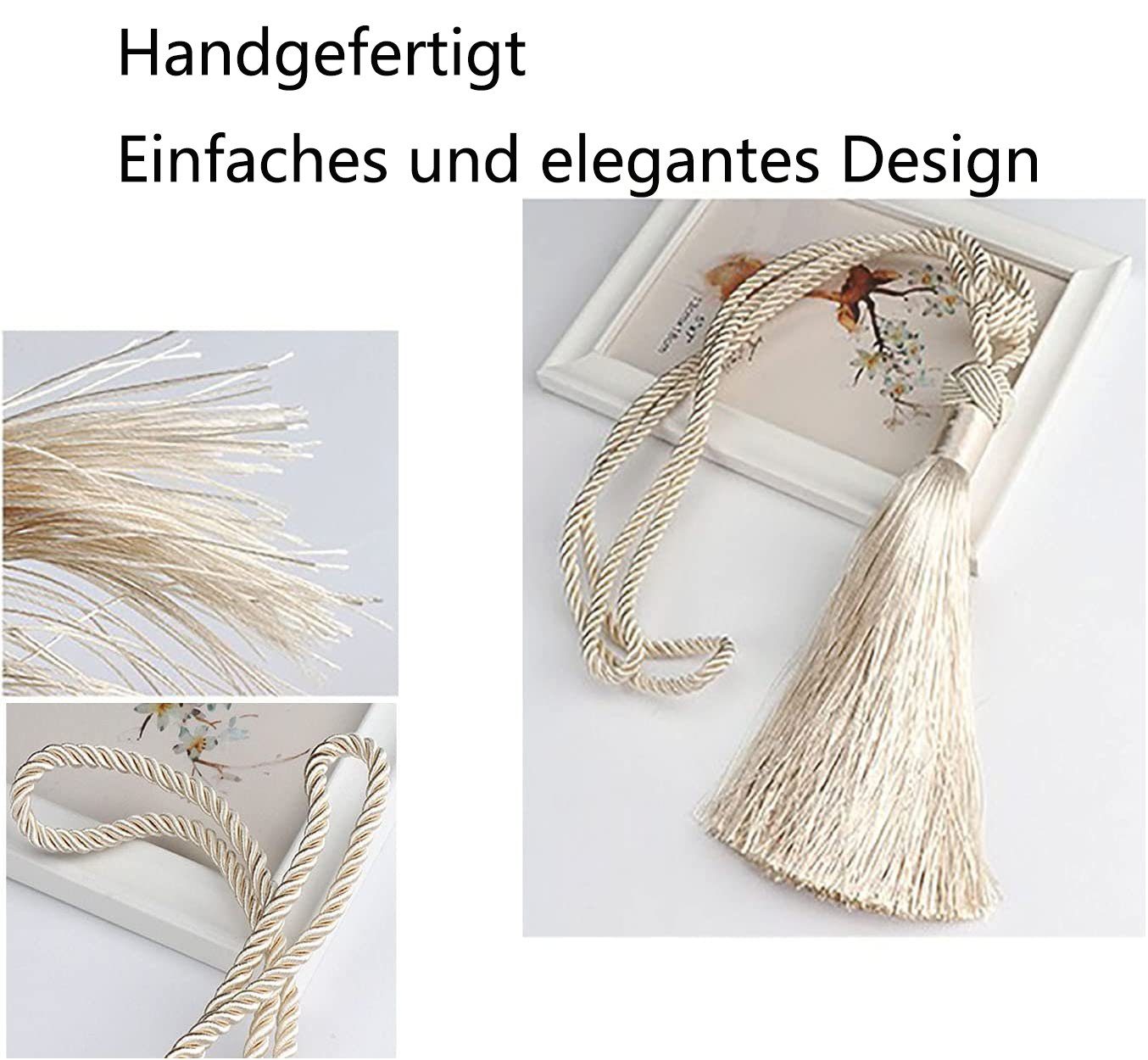 Vorhang Mit handgefertigt für Haus-Dekoration, GelldG und Quaste Fransen
