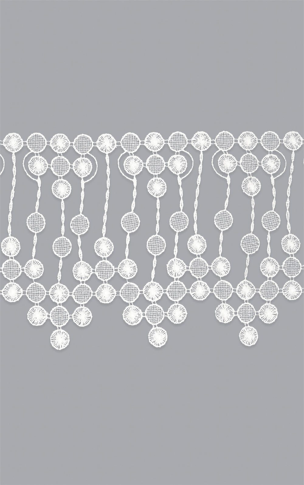 Plauener Spitze® Scheibengardine Pearl (1 St), transparent, HxB 18x40cm