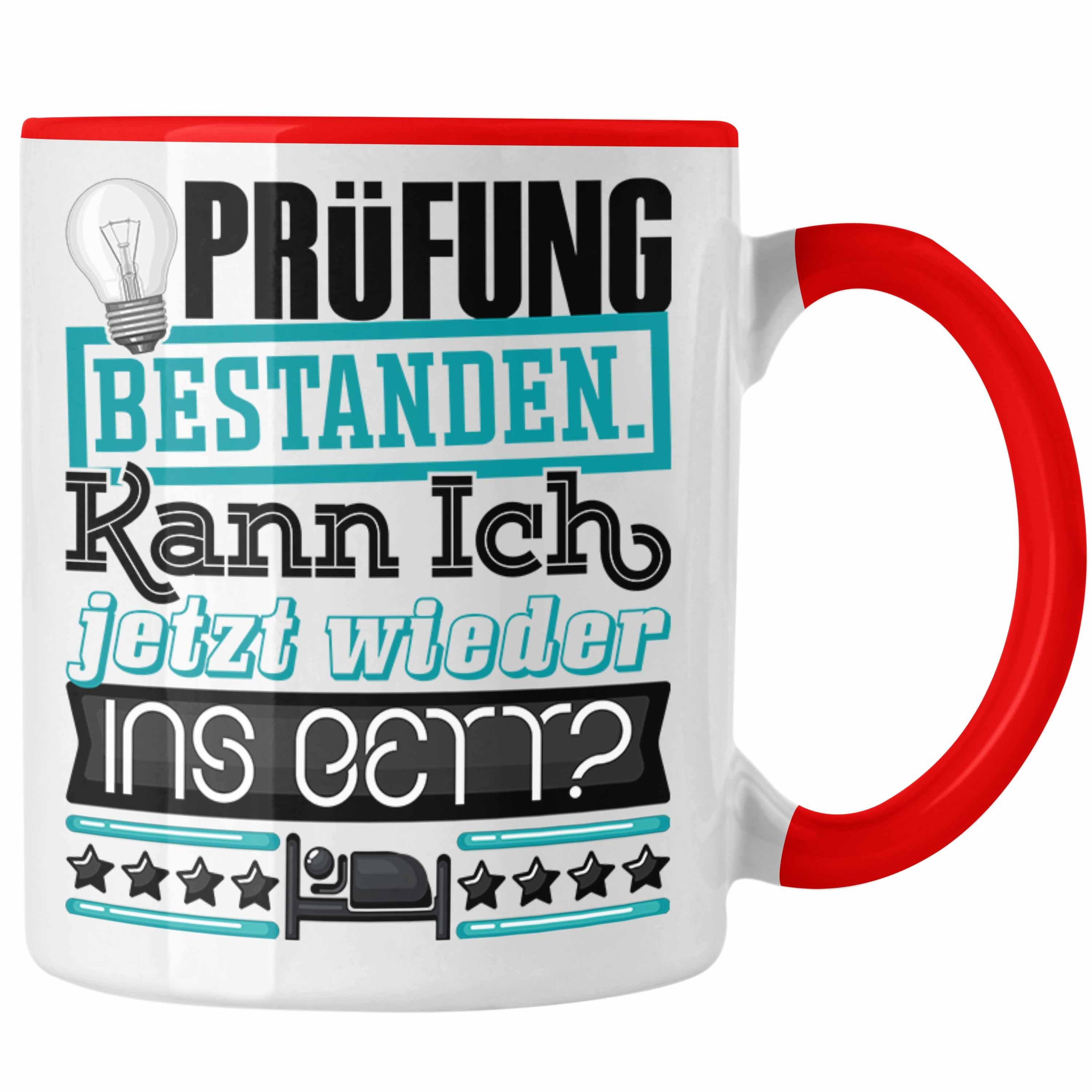 Trendation Tasse Master Bestanden Prüfung Bachelor Besta Studium Tasse Rot Prüfung Geschenk