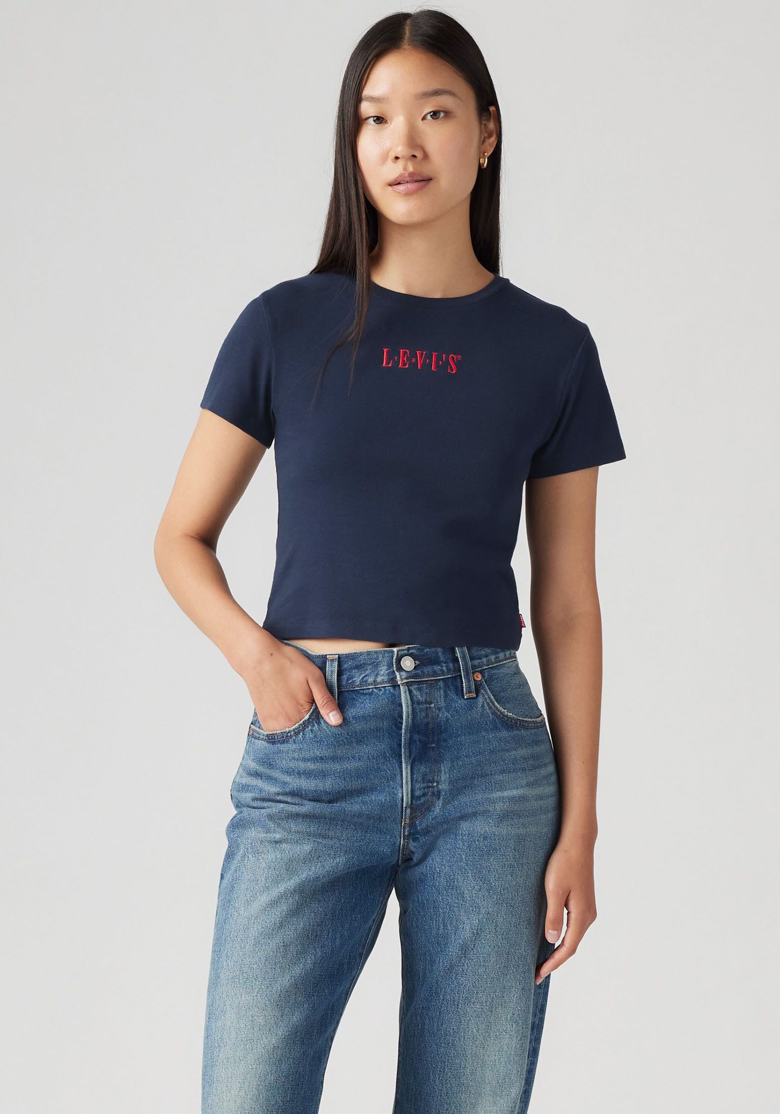 Levi's® Print-Shirt GR ESSENTIAL SPORTY TEE mit Logo-Print