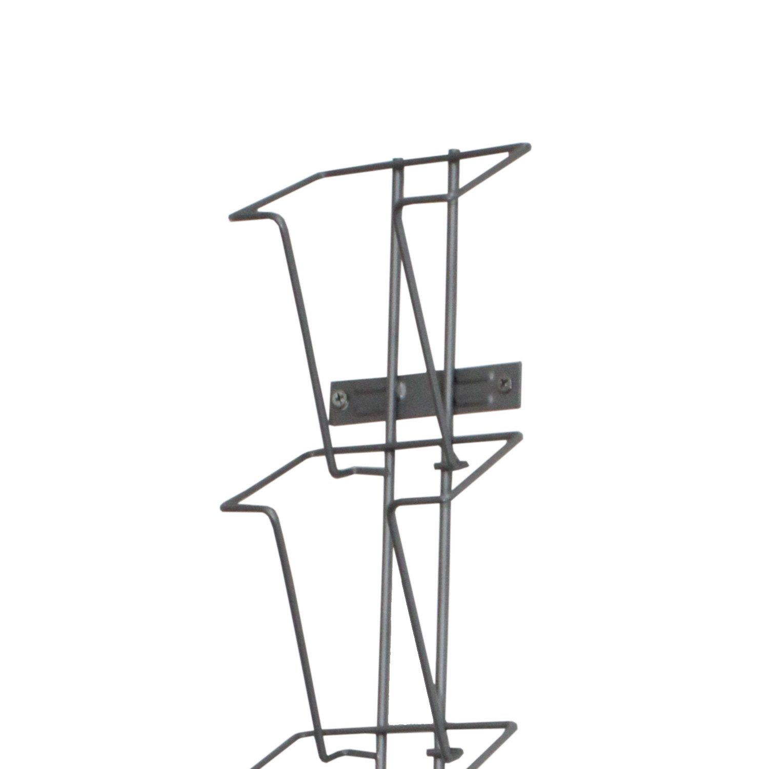 ogoPLUS Zeitungsständer 6 Fach DIN lang Wandprospekthalter Hochformat Metall Prospekthalter
