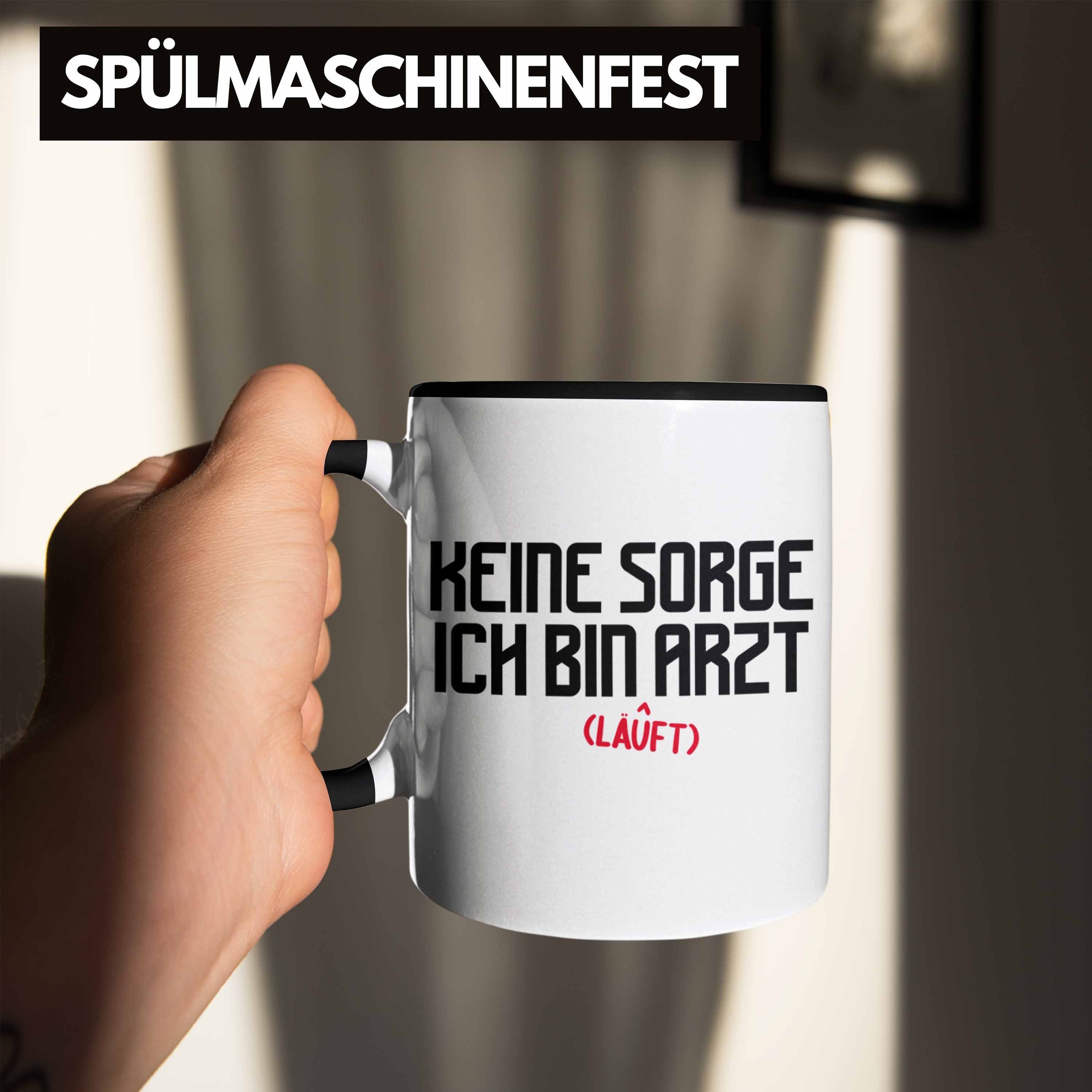 Krankenhaus Geschenkidee Ärzte Kaffeetasse Lustig Arzt Tasse - Trendation Tasse für Männer Arzt Geschenk Trendation Schwarz