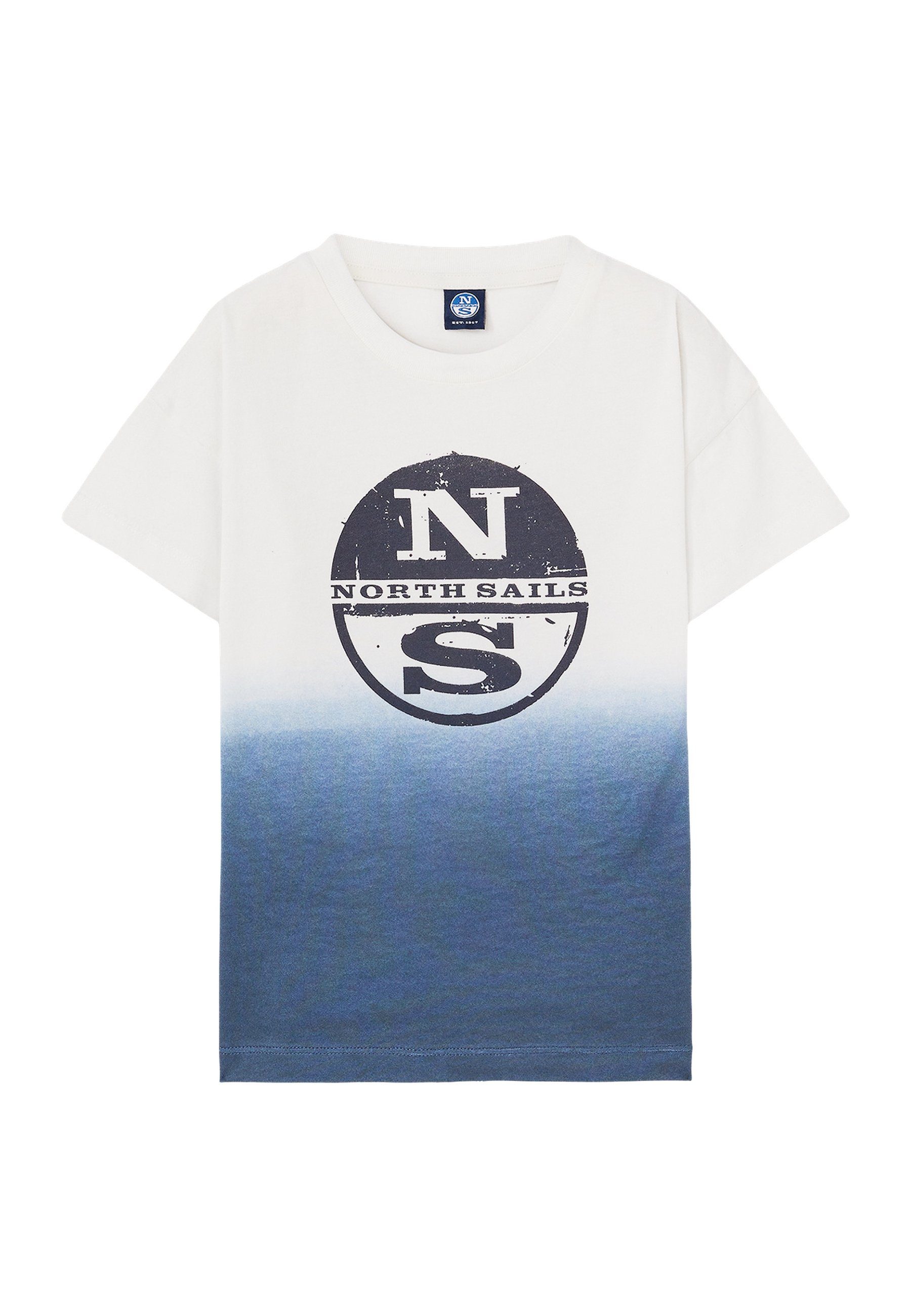 Sails North T-Shirt mit T-Shirt Degradé-Print
