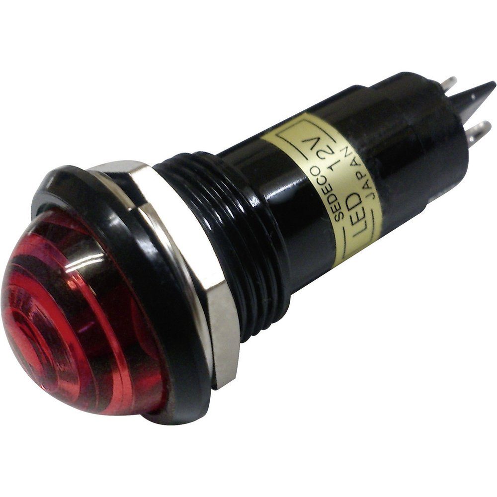 LED-Signalleuchte Sedeco Rot Sedeco BD-1601 V/DC Blinker 12