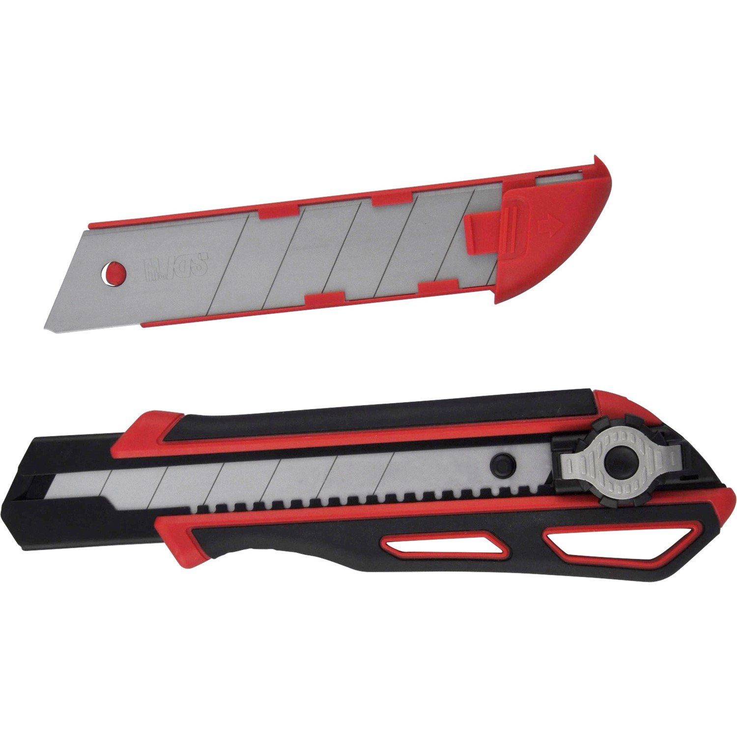 Viwanda Cuttermesser ViCUT hochbeanspruchbares 25mm Profi-Cuttermesser, Klinge: Rot 2,50 cm