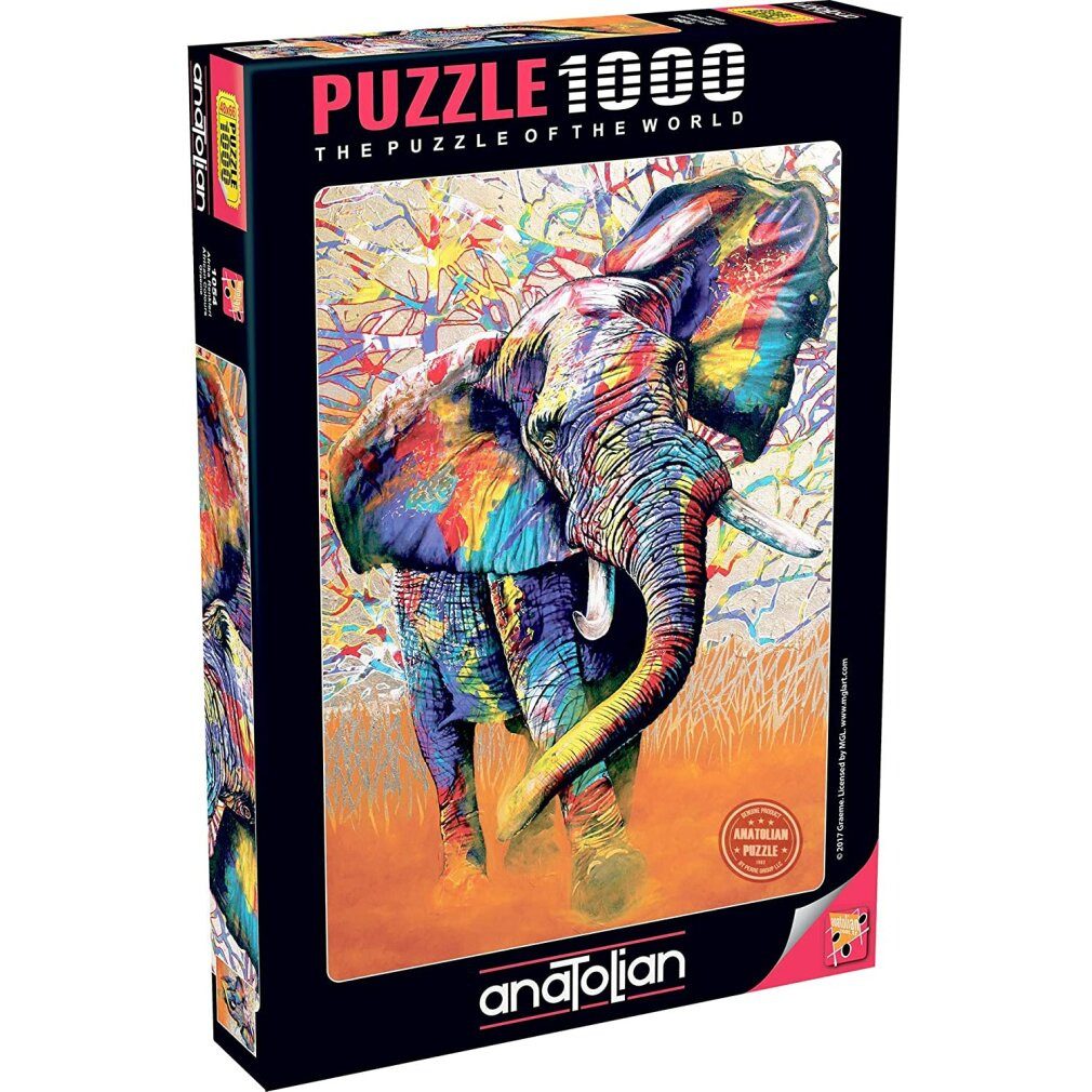 ANATOLIAN Puzzle ANATOLISCHES Puzzle Afrikanische Farben 1000 Teile, Puzzleteile