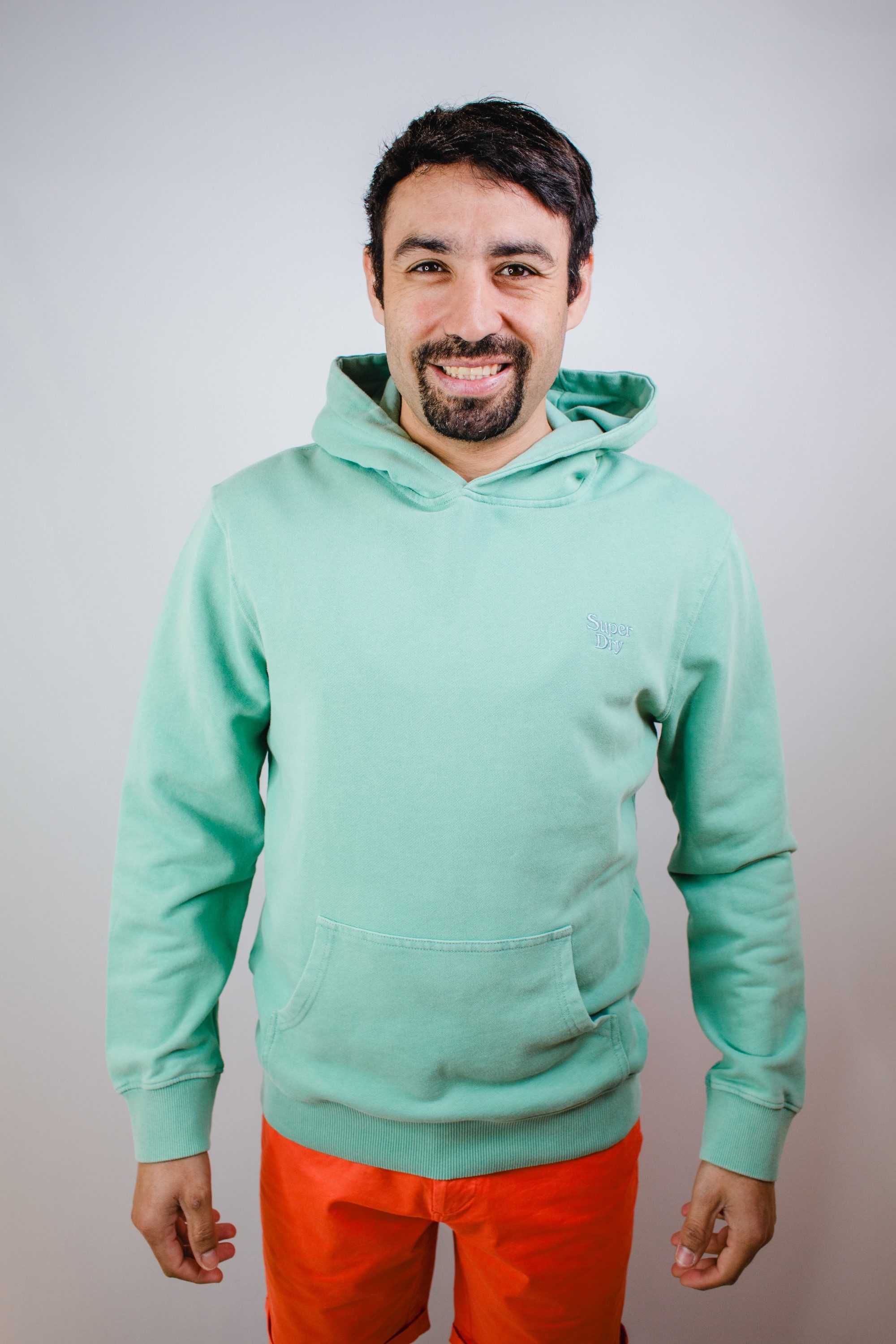 Superdry Sweatjacke Sweatshirt mit Kapuze SUPERDRY aqua