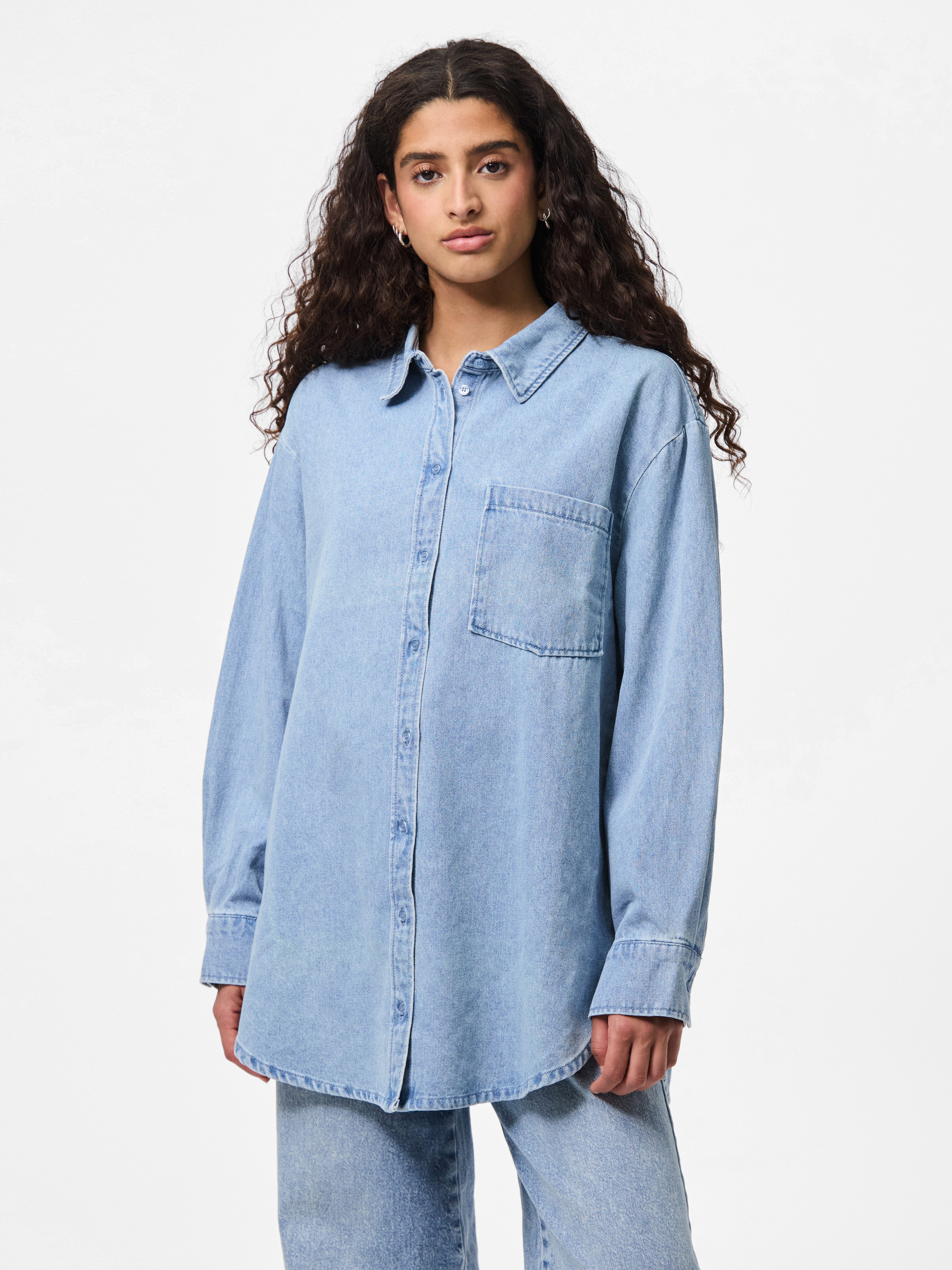 pieces Jeansbluse PCMAISIE LS DENIM SHIRT NOOS BC günstig online kaufen
