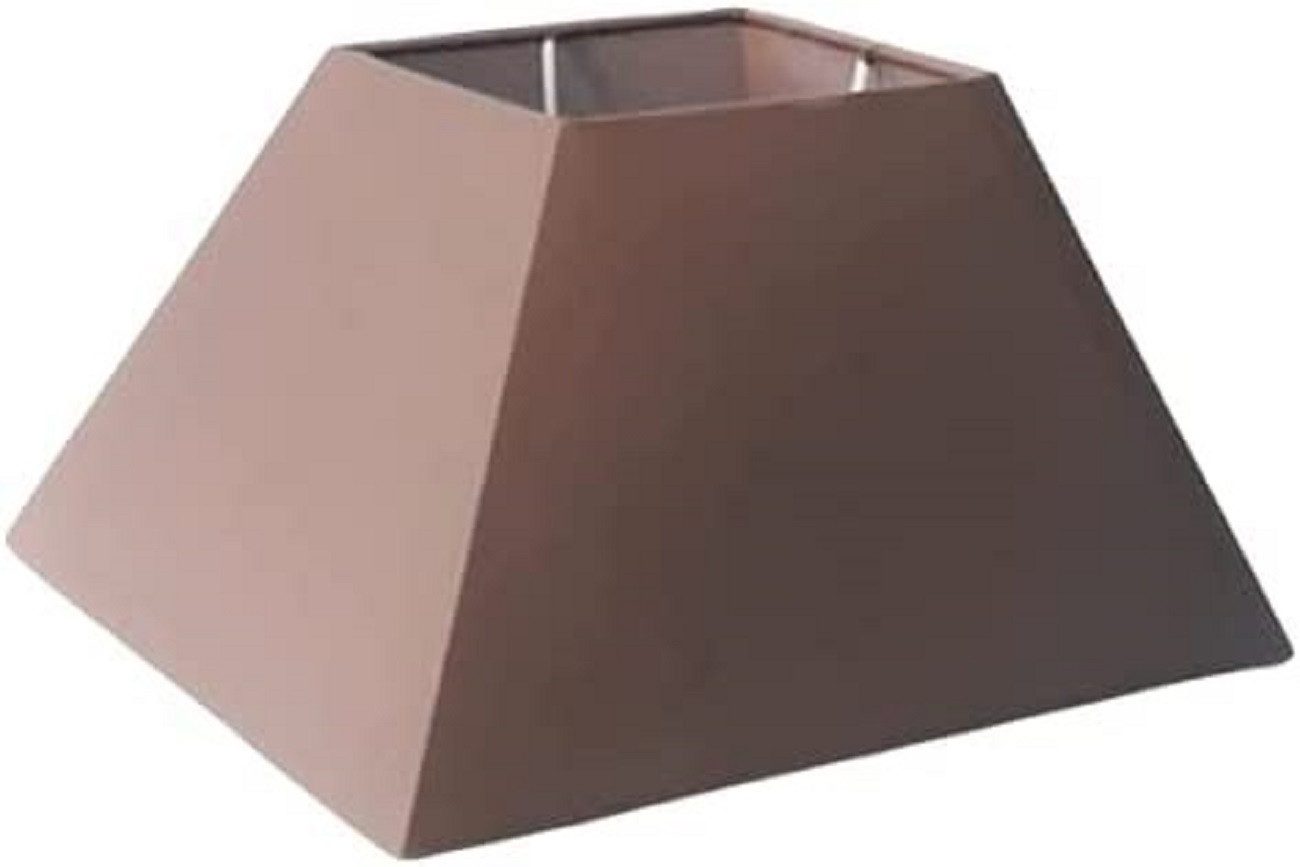 AMBIENTE-LEBENSART.DE Lampenschirm Elegant Taupe Eckig Leinen Optik konisch geformt Edel
