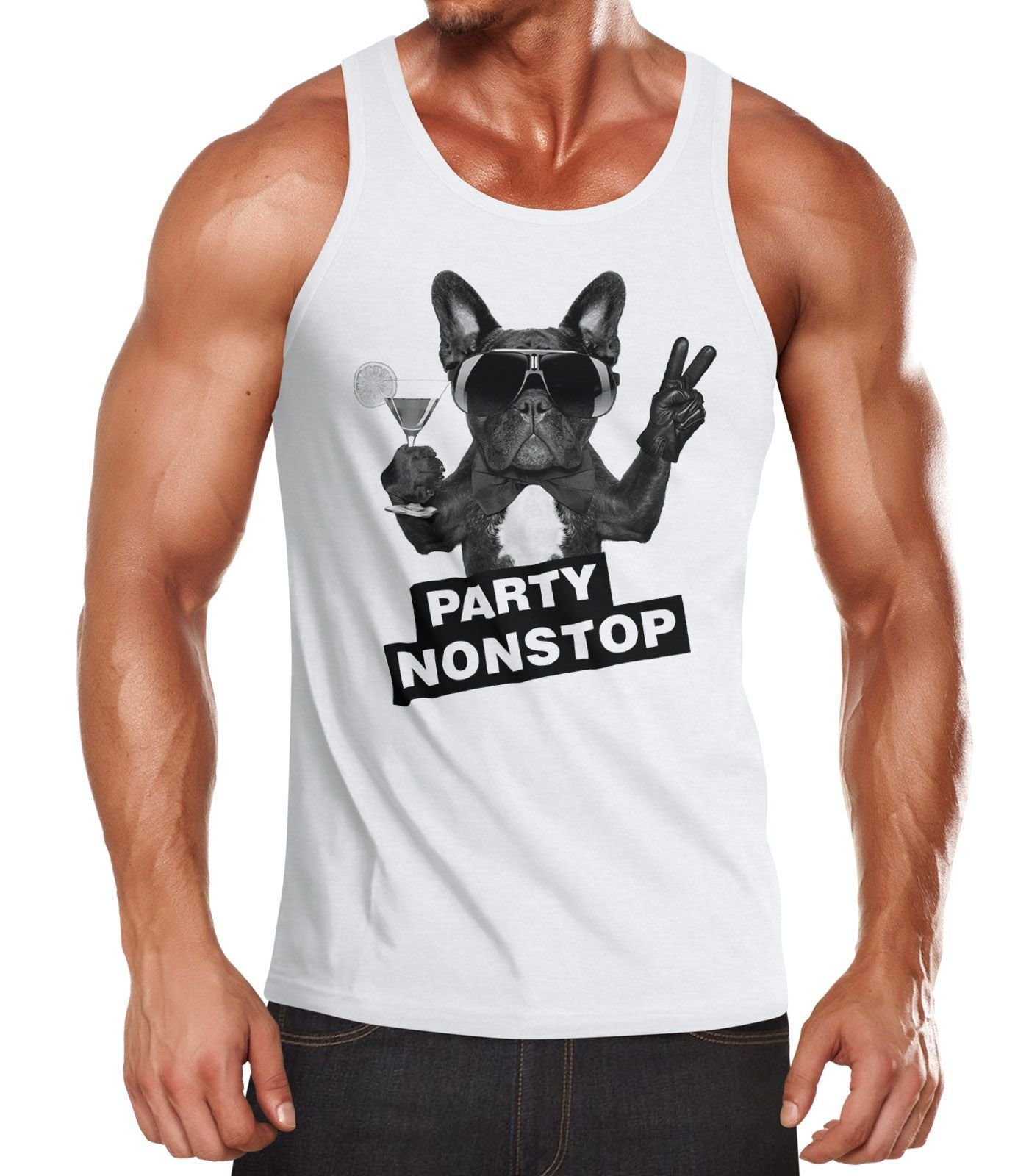 Neverless Tanktop Party Herren Tank-Top Nonstop günstig online kaufen