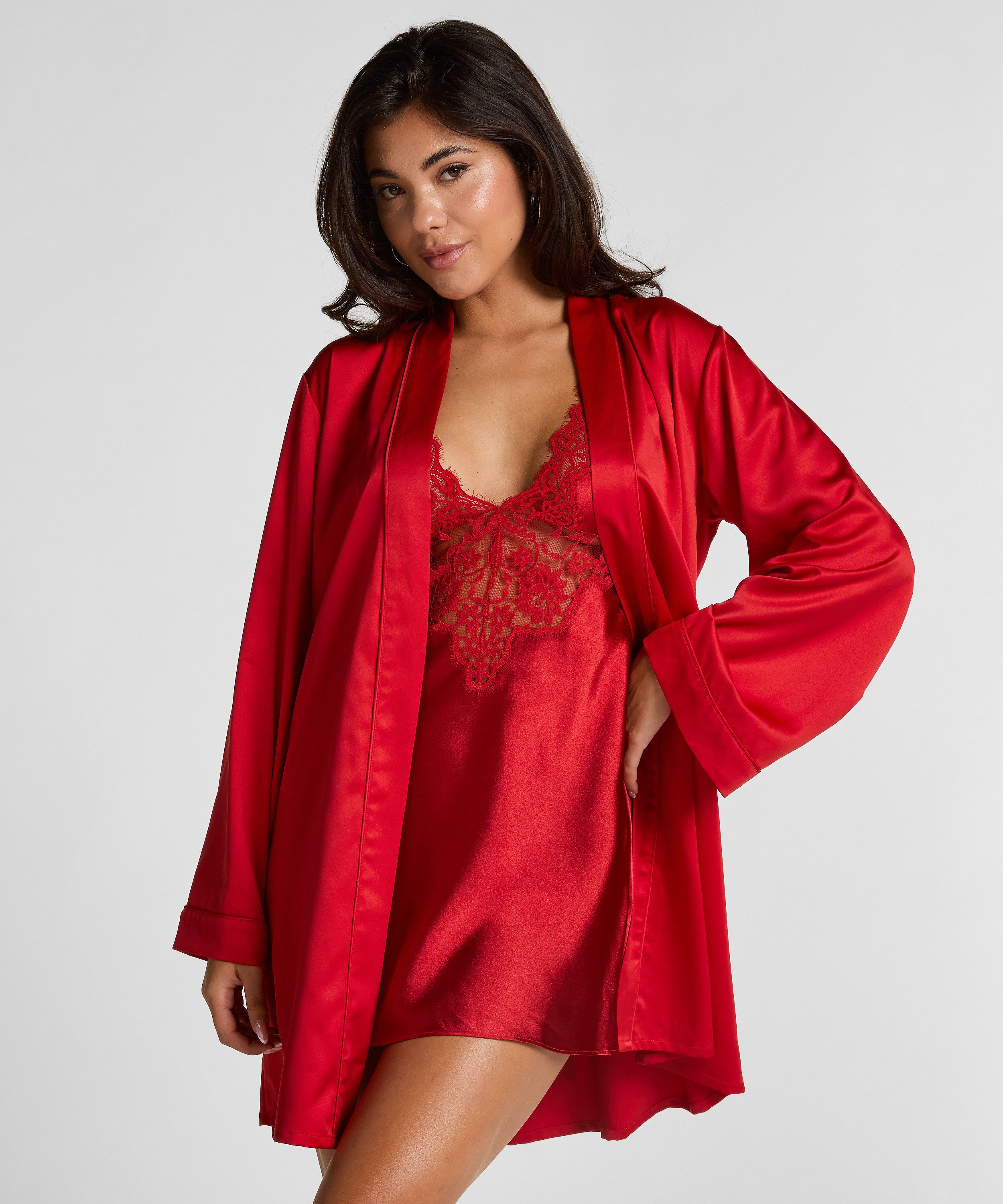 Hunkemöller Bademantel Kimono Satin