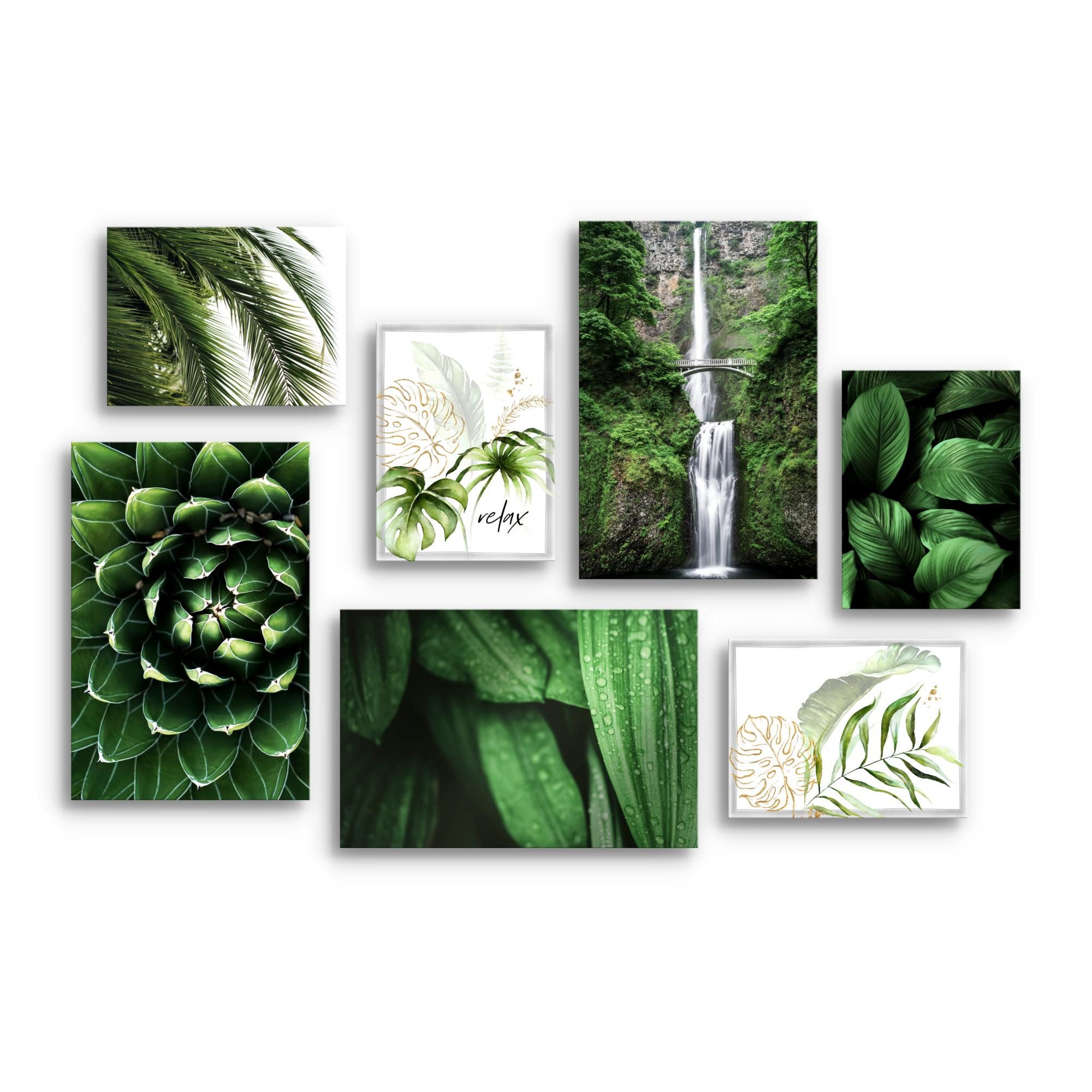 Novart Wandbild Wald Hirsch KOMPLETT AUFHÄNGFERTIG günstig online kaufen