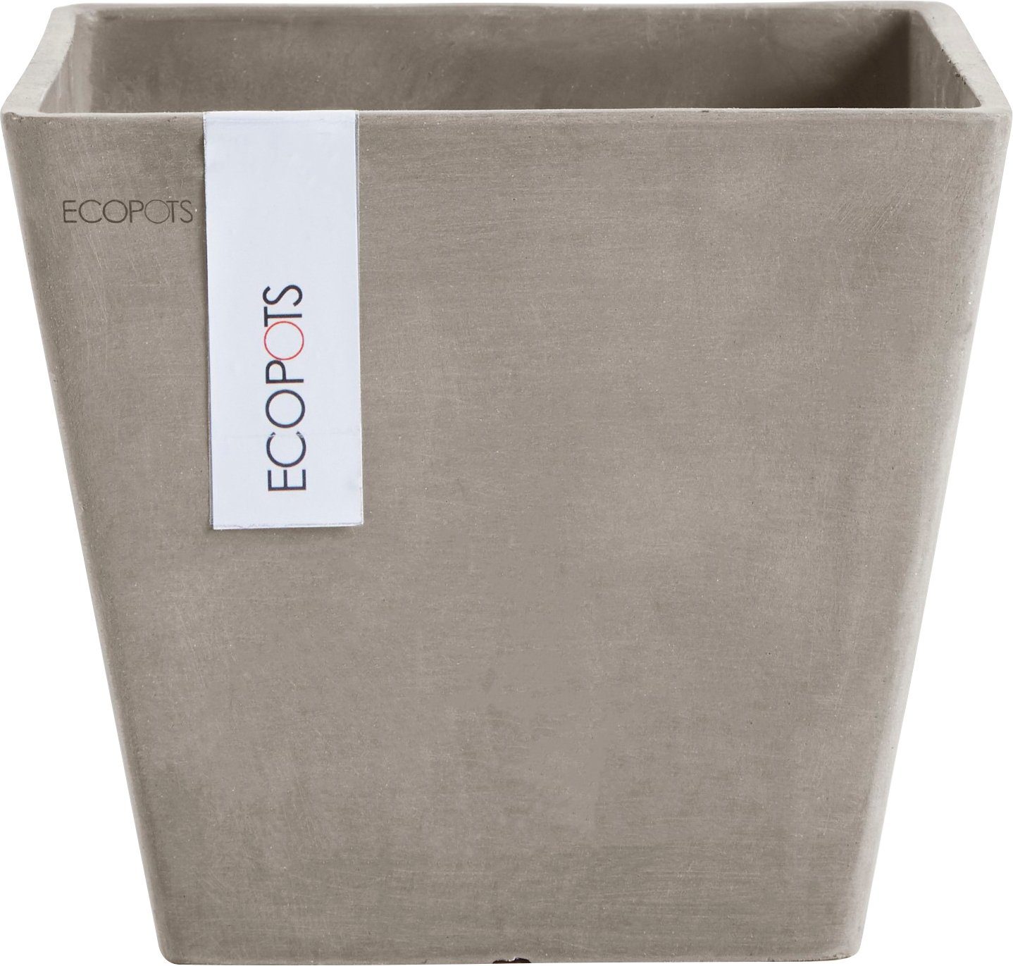 ECOPOTS Blumentopf 20x20x17,5 BxTxH: ROTTERDAM Taupe, cm