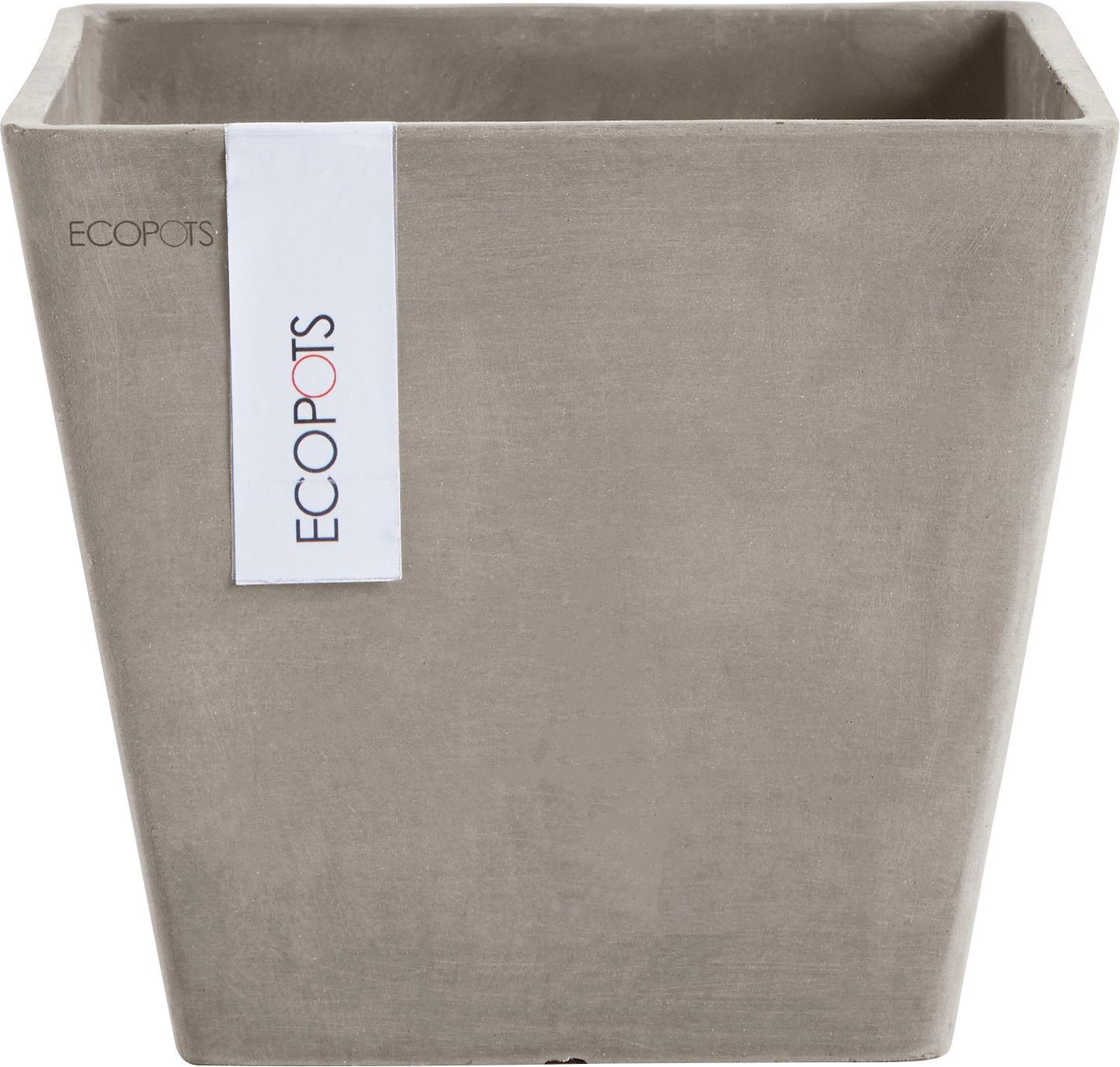 ECOPOTS Blumentopf ROTTERDAM Taupe, BxTxH: 20x20x17,5 cm günstig online kaufen
