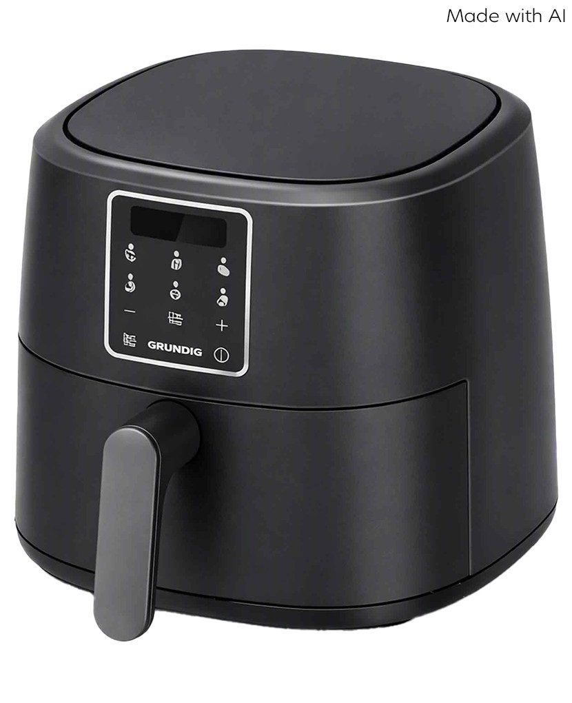 Grundig Heißluftfritteuse FRY 6520, 1750 W, 6 Liter Fassungsvermögen, Voreingestellte Programme