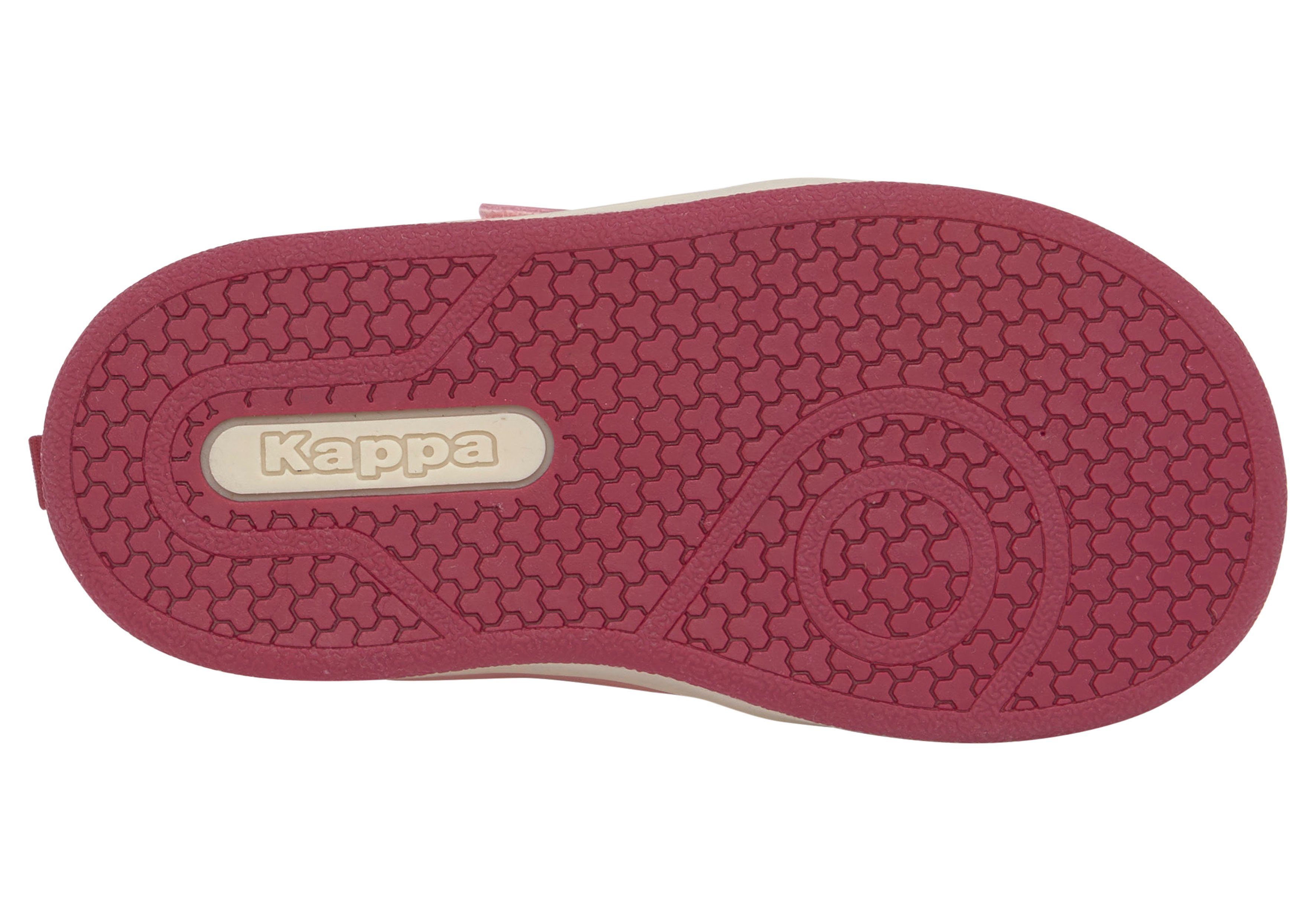 Sneaker Klettverschluss Kappa praktischem mit rosa